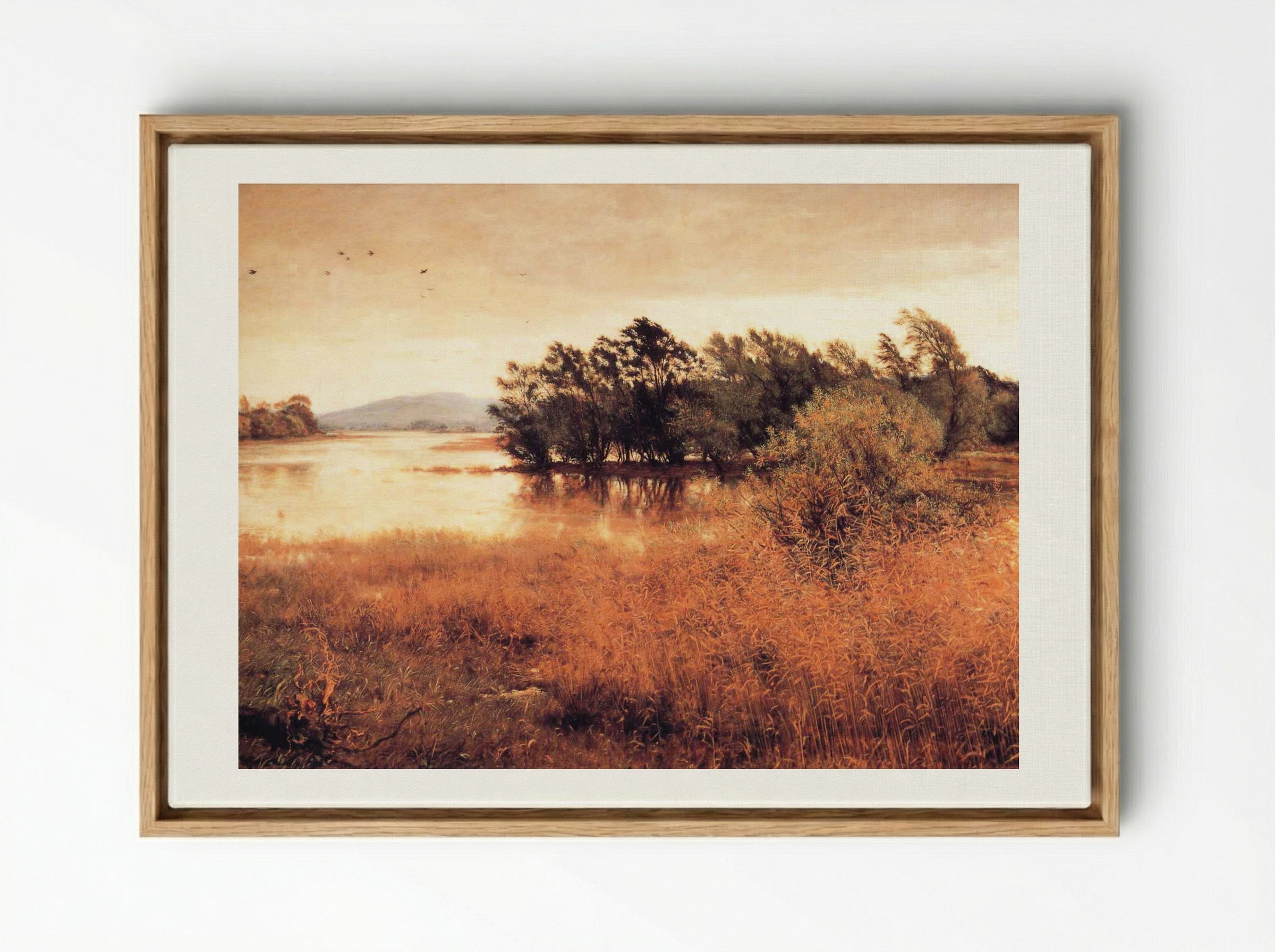 Chill October - John Everett Millais - Framed Canvas Wood