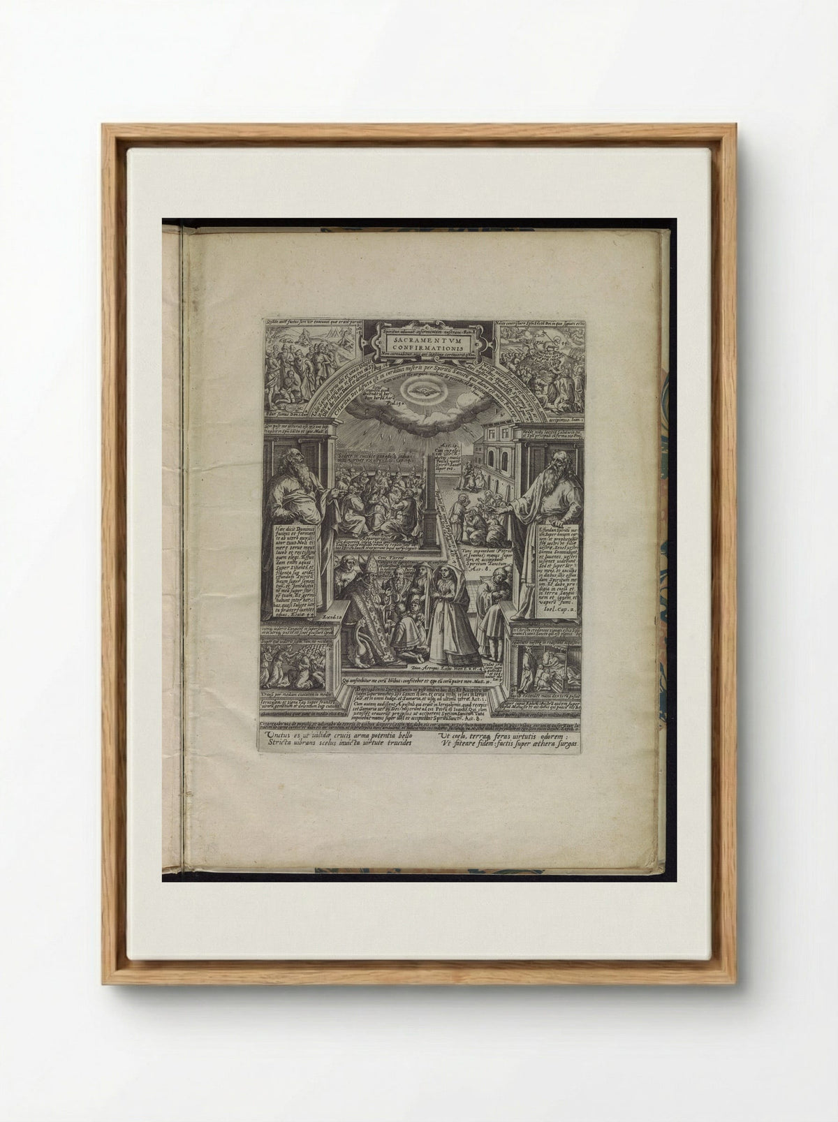 Sacramentum Confirmationis - Philips Galle - Framed Canvas Wood
