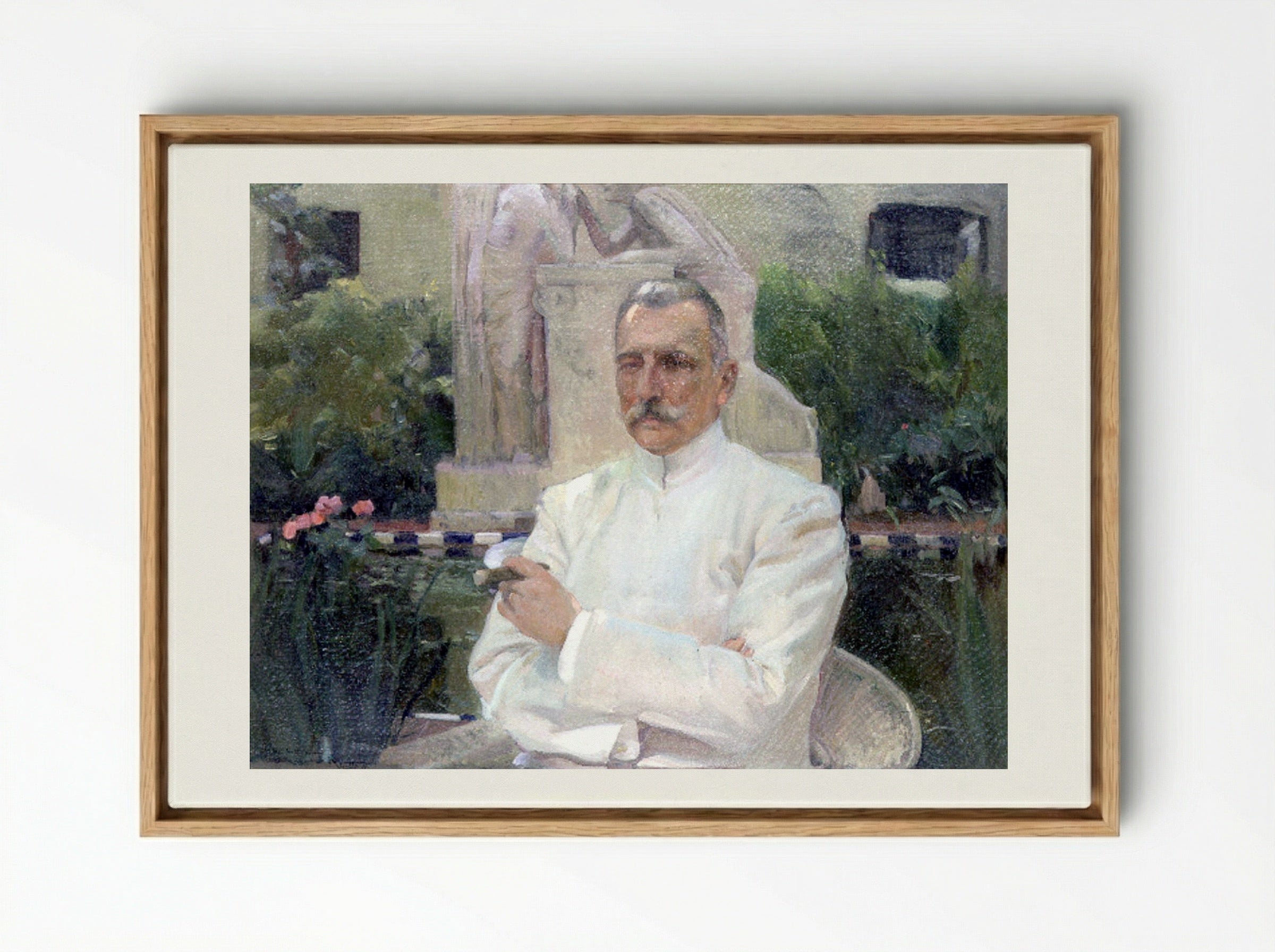 Portrait of D. Amalio Gimeno - Joaquín Sorolla - Framed Canvas Wood