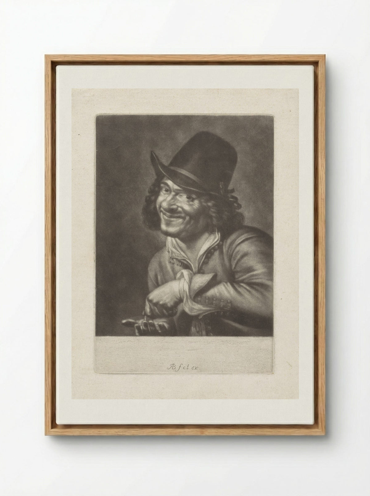 Man telt munten (het Gehoor) - Abraham Bloteling - Framed Canvas Wood
