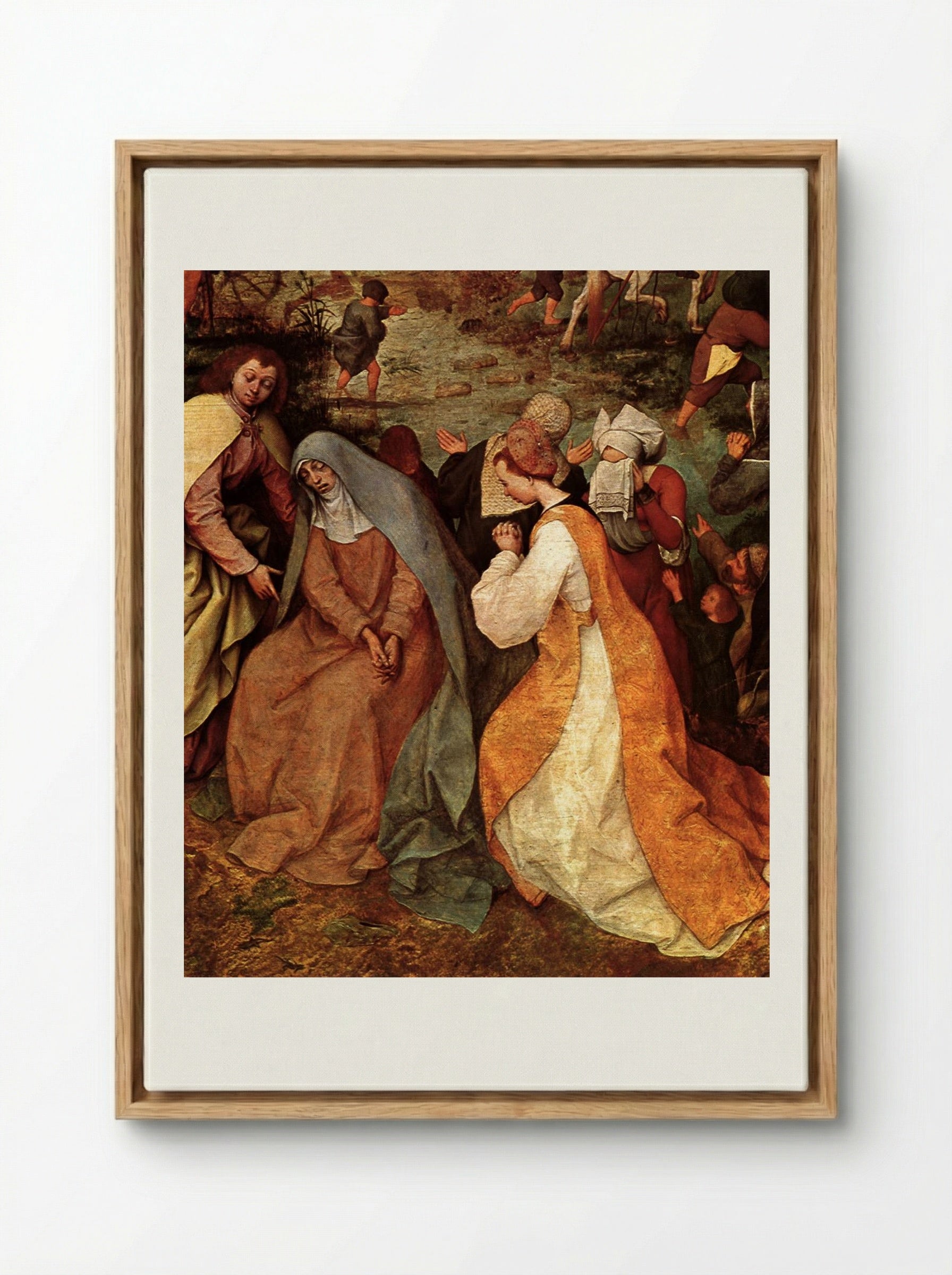 Christ Carrying the Cross - Pieter Bruegel the Elder - Framed Canvas Wood