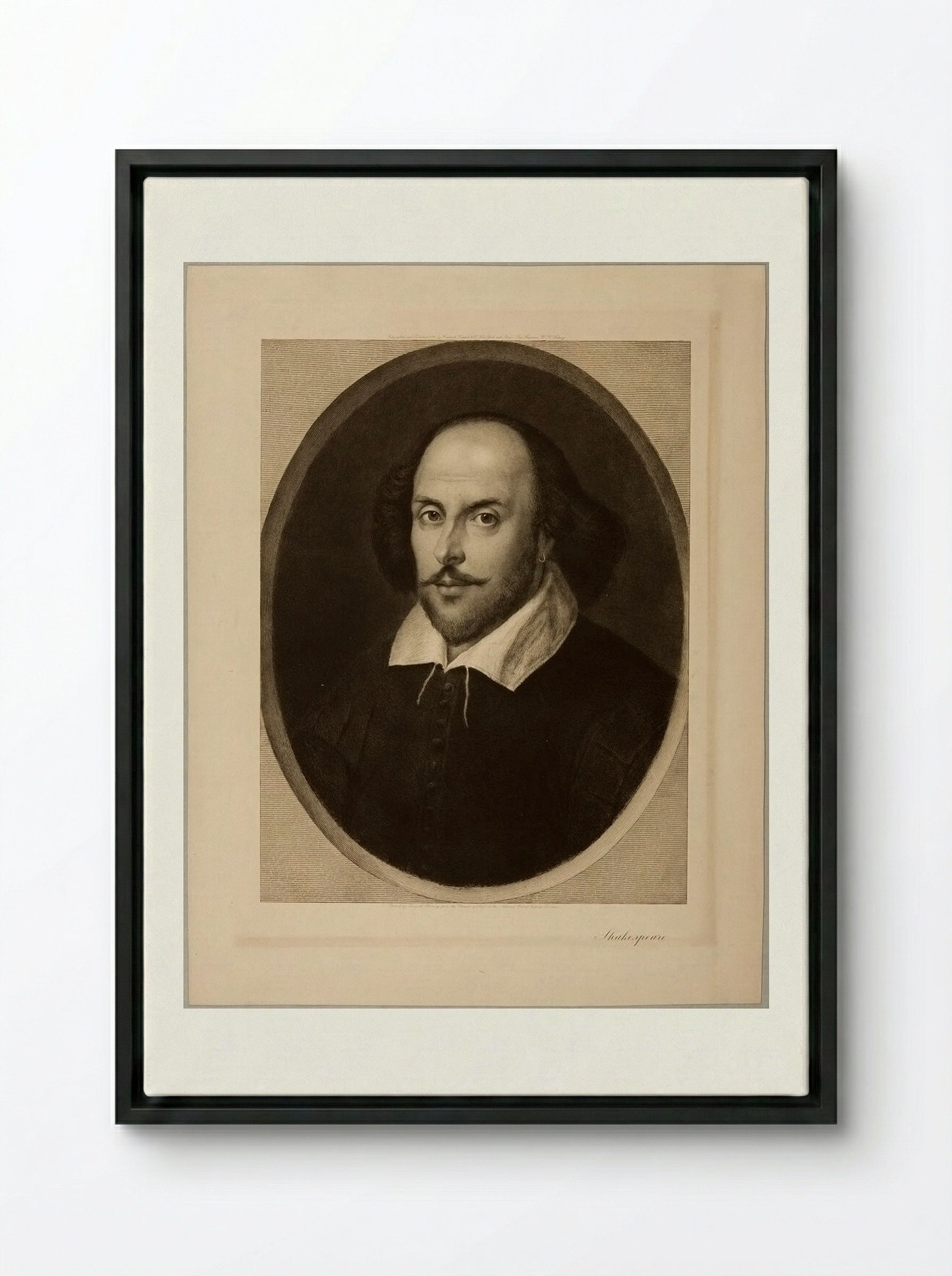 Shakespeare - Léopold Flameng - Framed Canvas Black