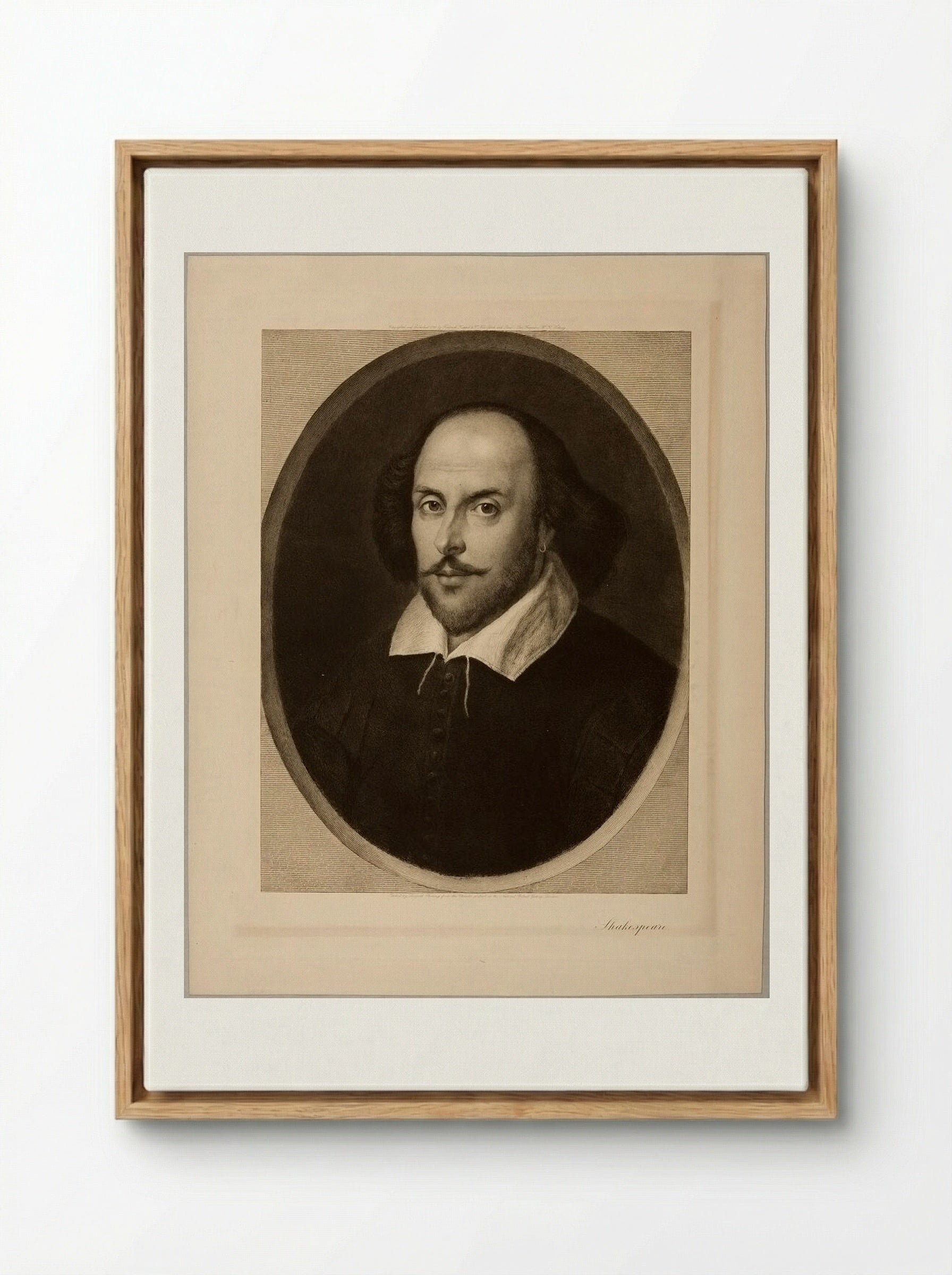 Shakespeare - Léopold Flameng - Framed Canvas Wood