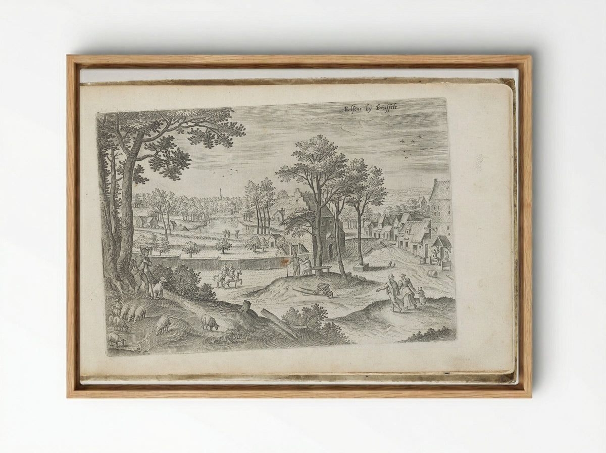 Elsens bij Brussels - Hans Collaert the Elder - Framed Canvas Wood