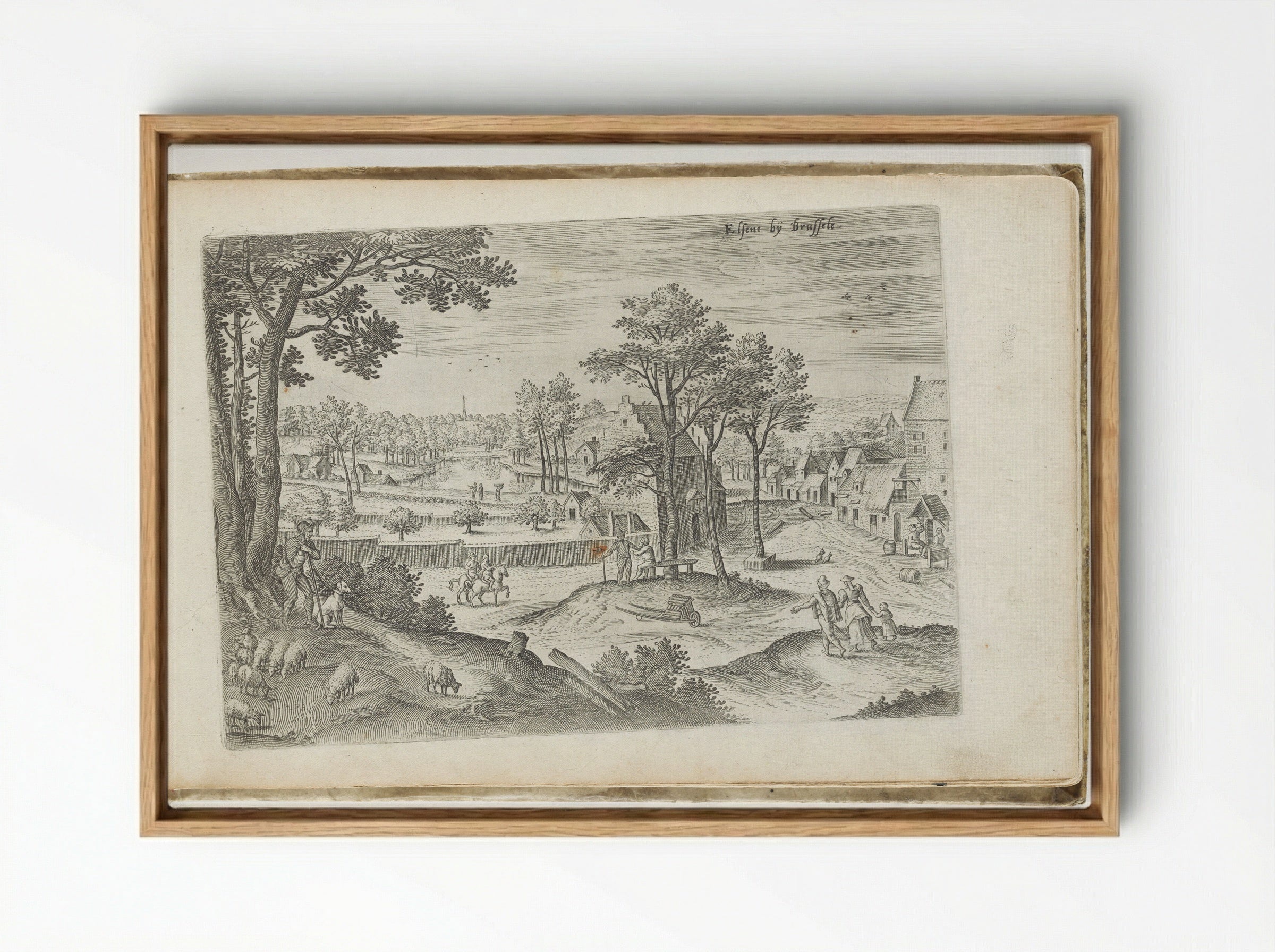 Elsens bij Brussels - Hans Collaert the Elder - Framed Canvas Wood