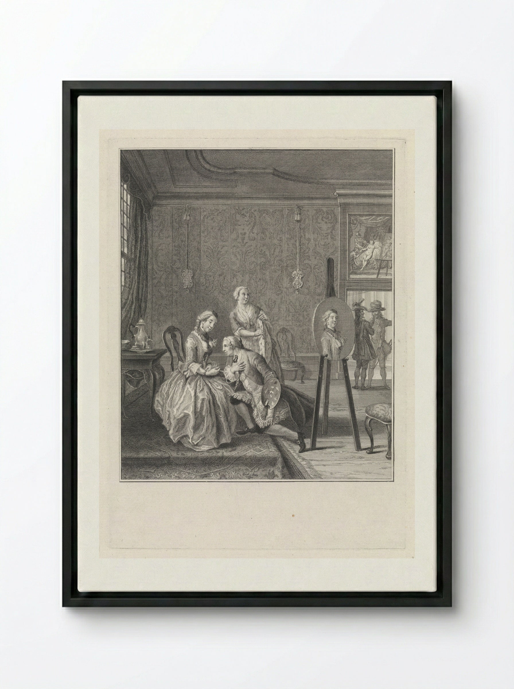 De schilder door liefde - Pieter Tanjé - Framed Canvas Black