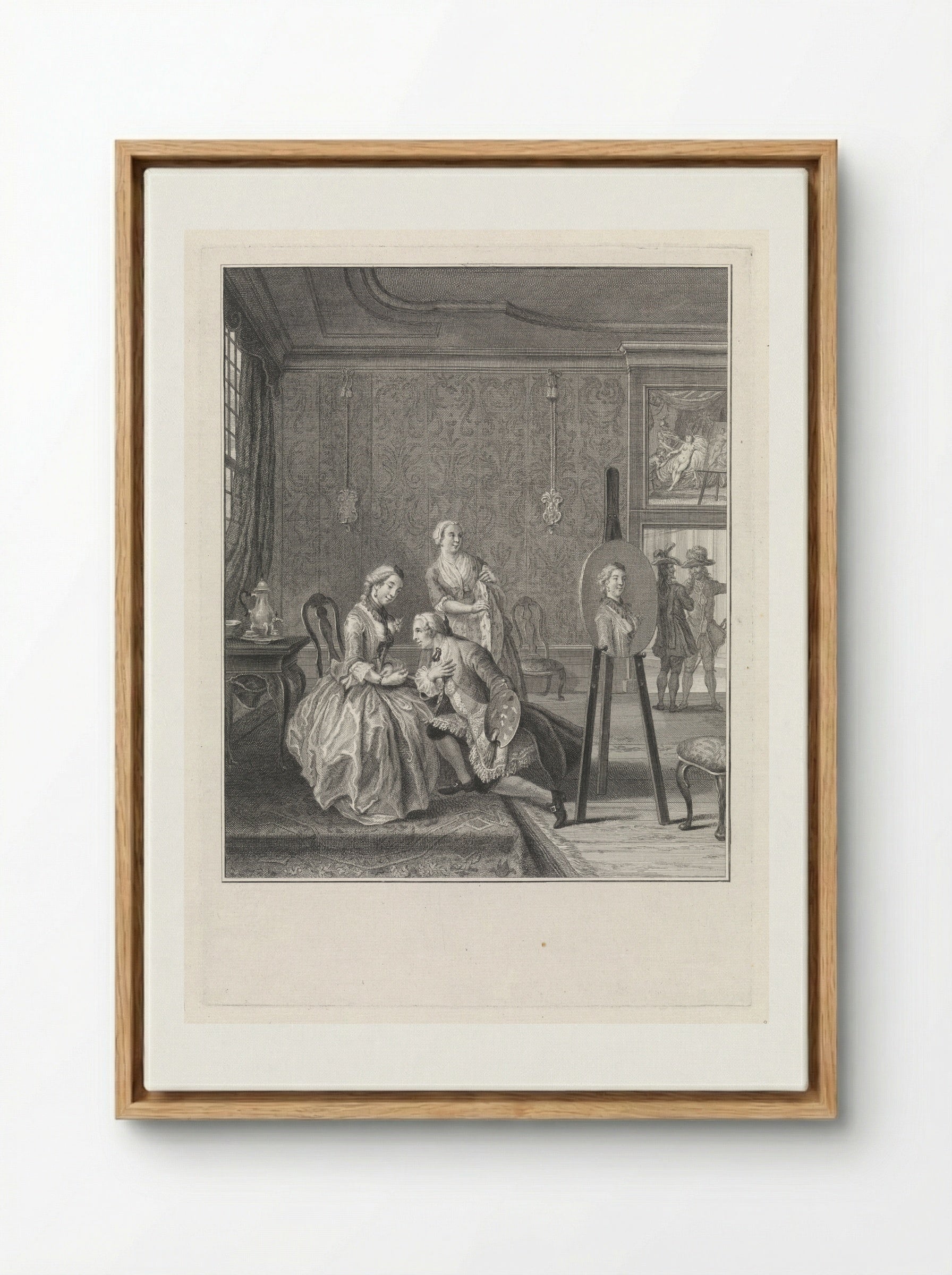 De schilder door liefde - Pieter Tanjé - Framed Canvas Wood