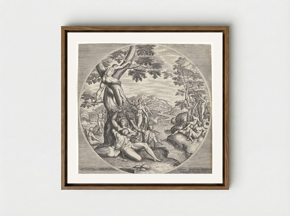 The Golden Age - Philips Galle - Framed Canvas Wood