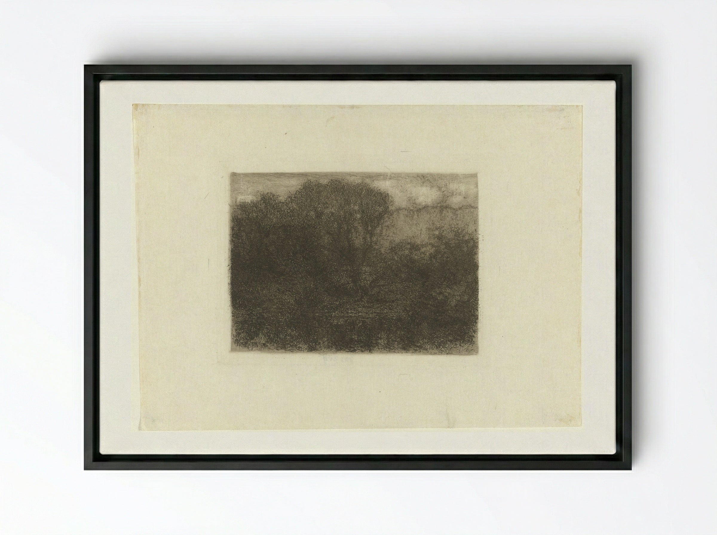 Woodland Pond - Matthijs Maris - Framed Canvas Black