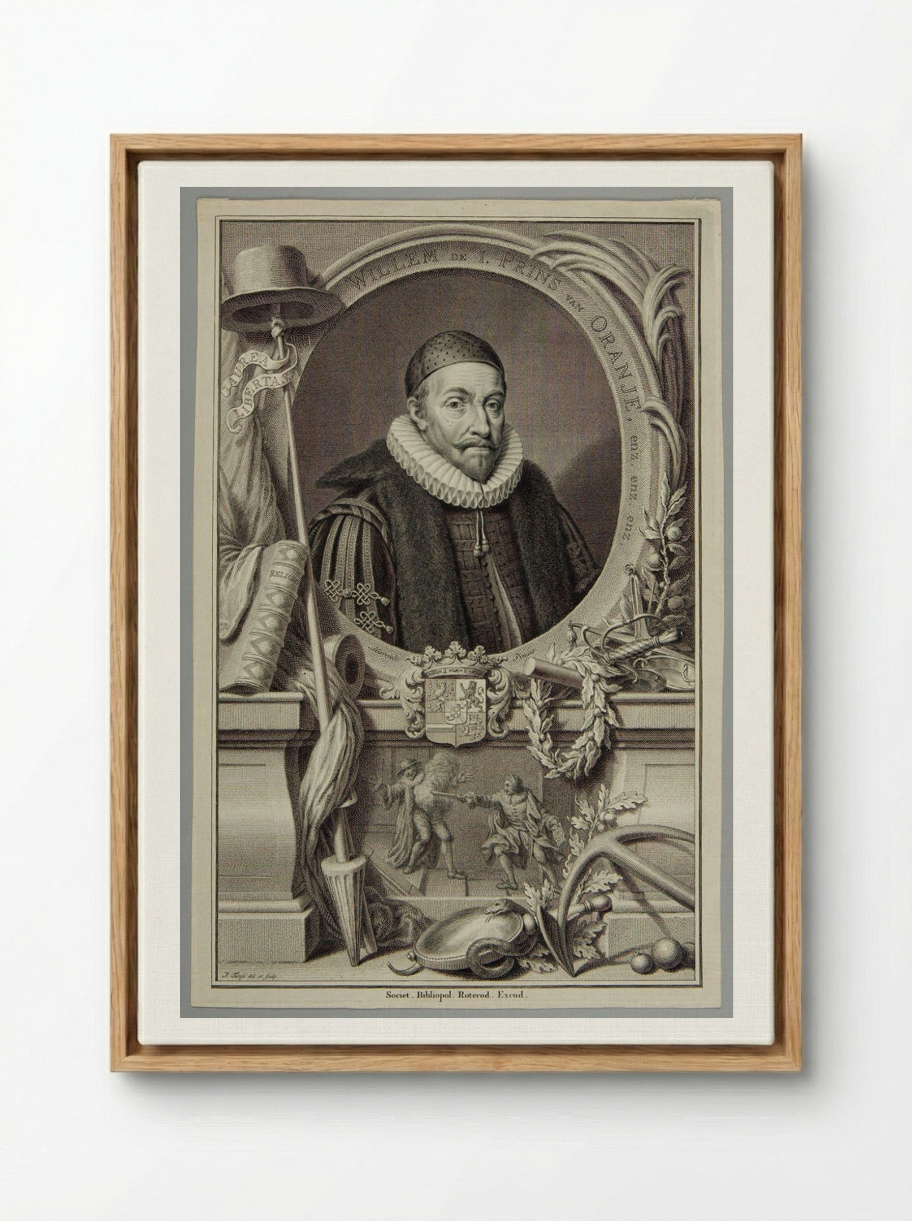 William I of Nassau, Prince of Orange - Pieter Tanjé - Framed Canvas Wood