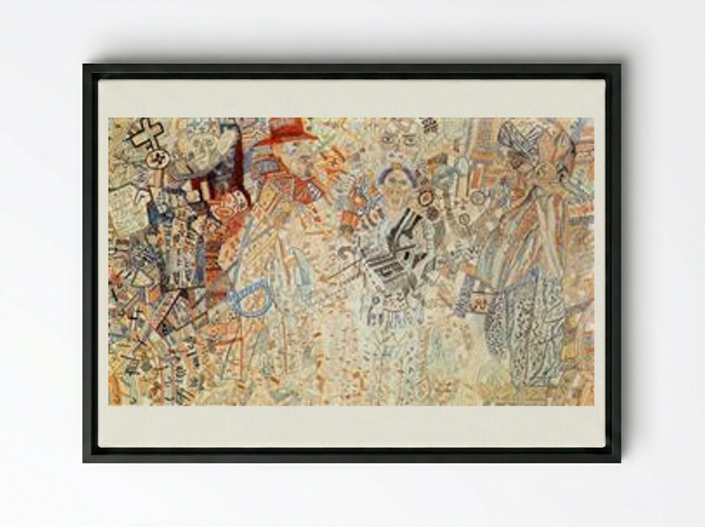 Colonial Policy - Pavel Filonov - Framed Canvas Black