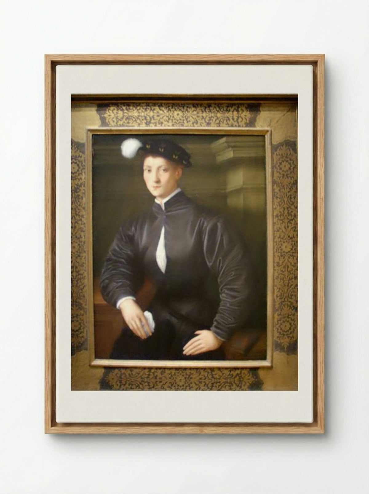 Portrait of Ugolino Martelli - Jacopo Pontormo - Framed Canvas Wood