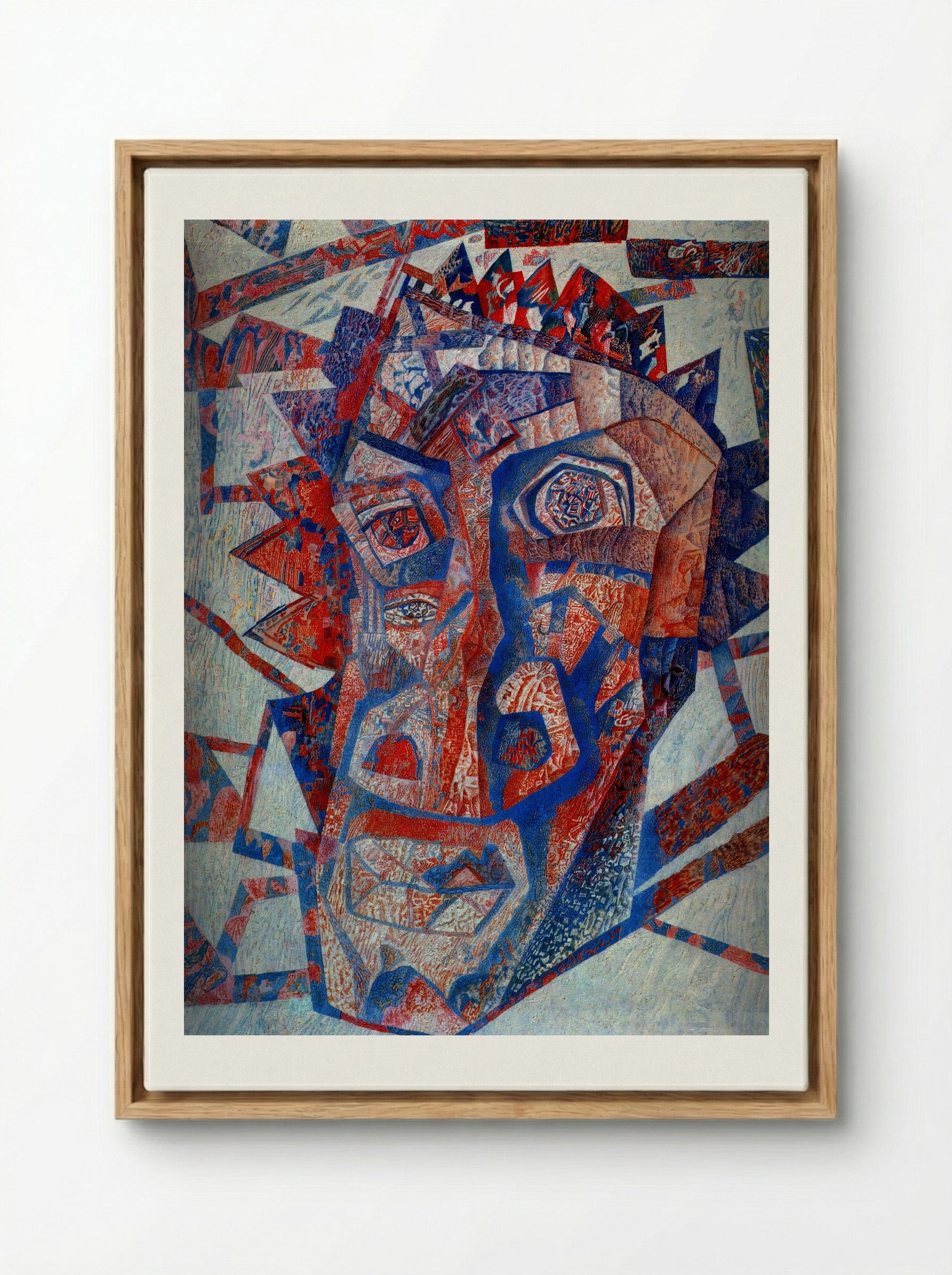 Head - Pavel Filonov - Framed Canvas Wood
