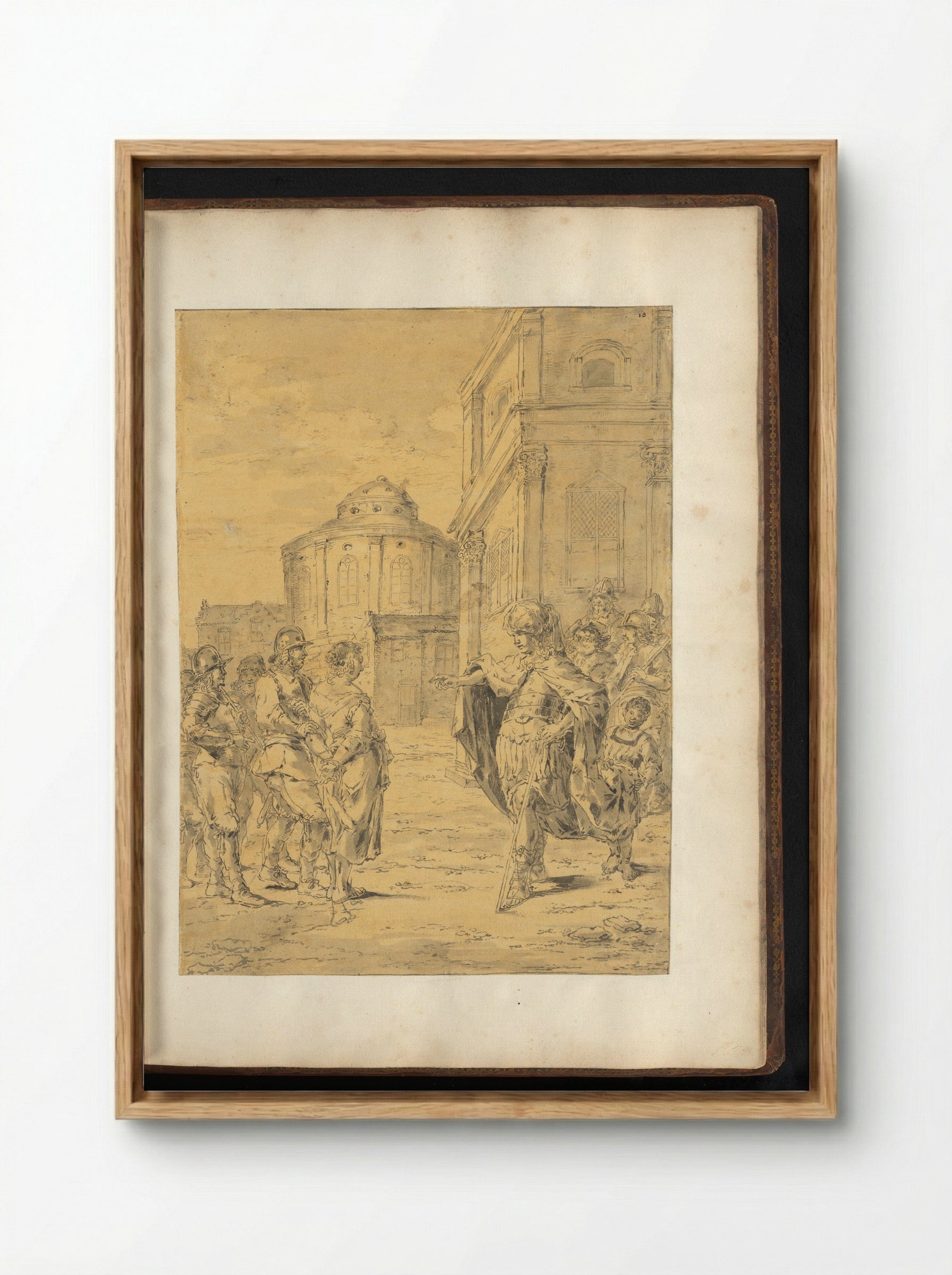 Timoclea Brought Before Alexander the Great - Leonaert Bramer - Framed Canvas Wood