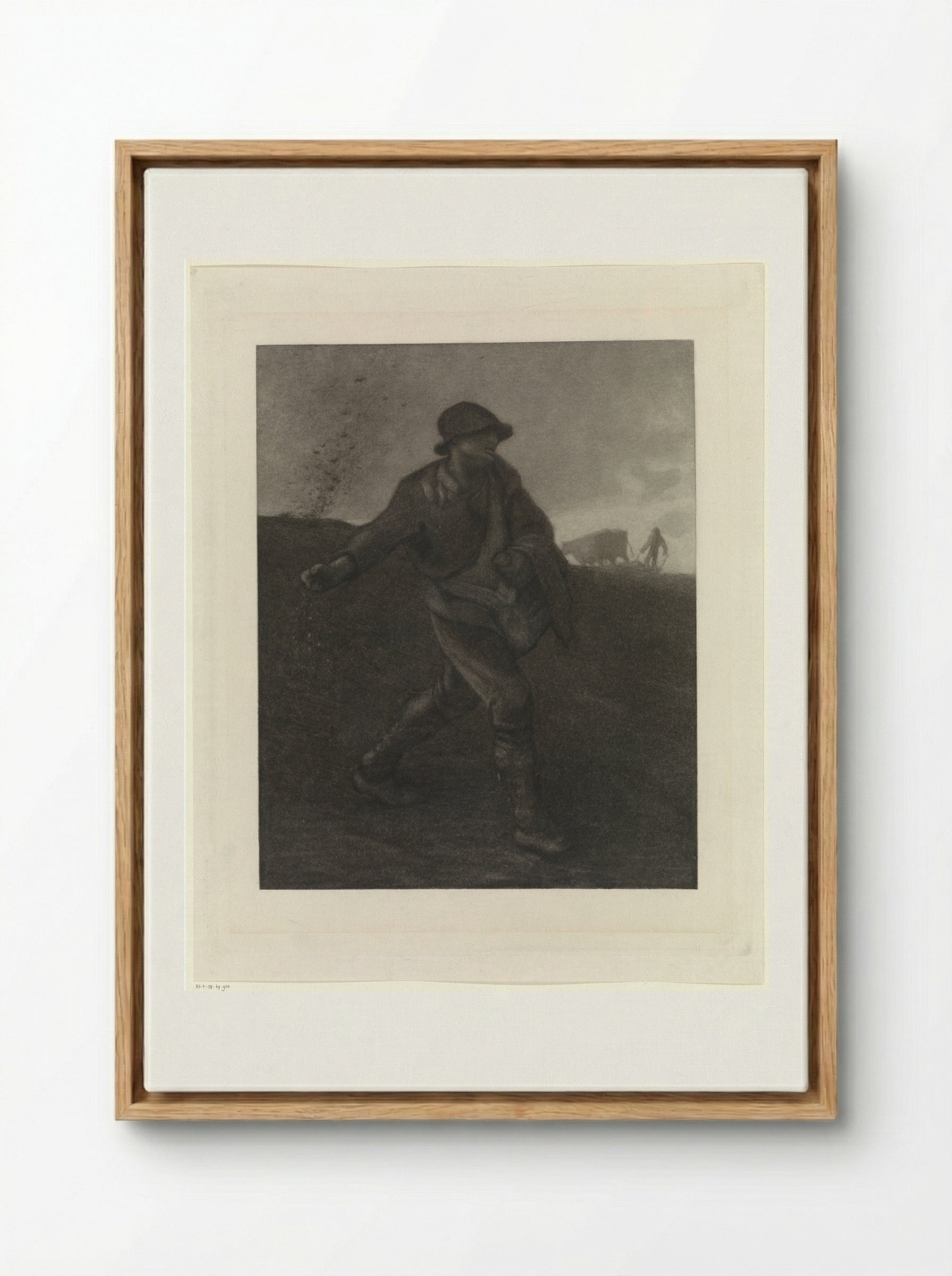 De zaaier, naar Millet - Matthijs Maris - Framed Canvas Wood