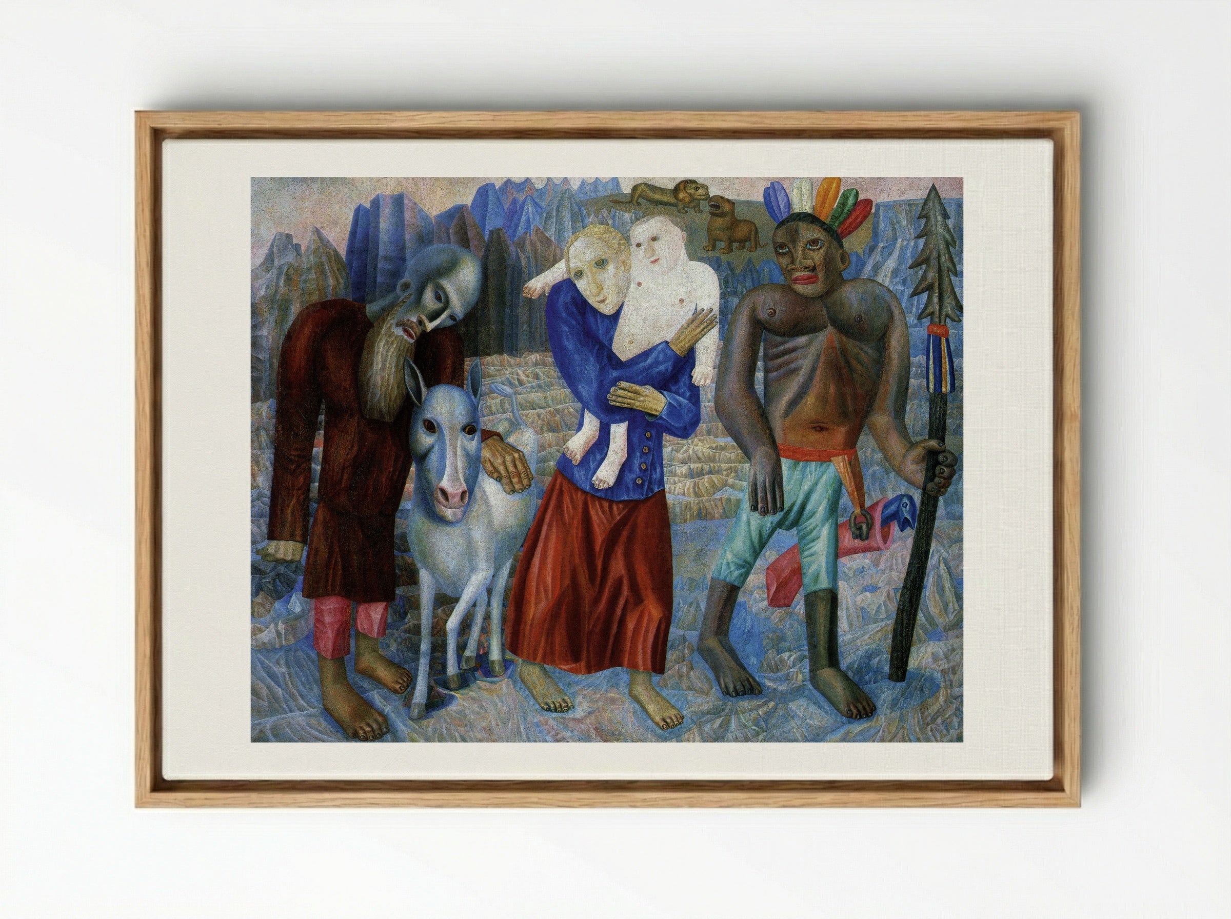 Flight to Egypt - Pavel Filonov - Framed Canvas Wood