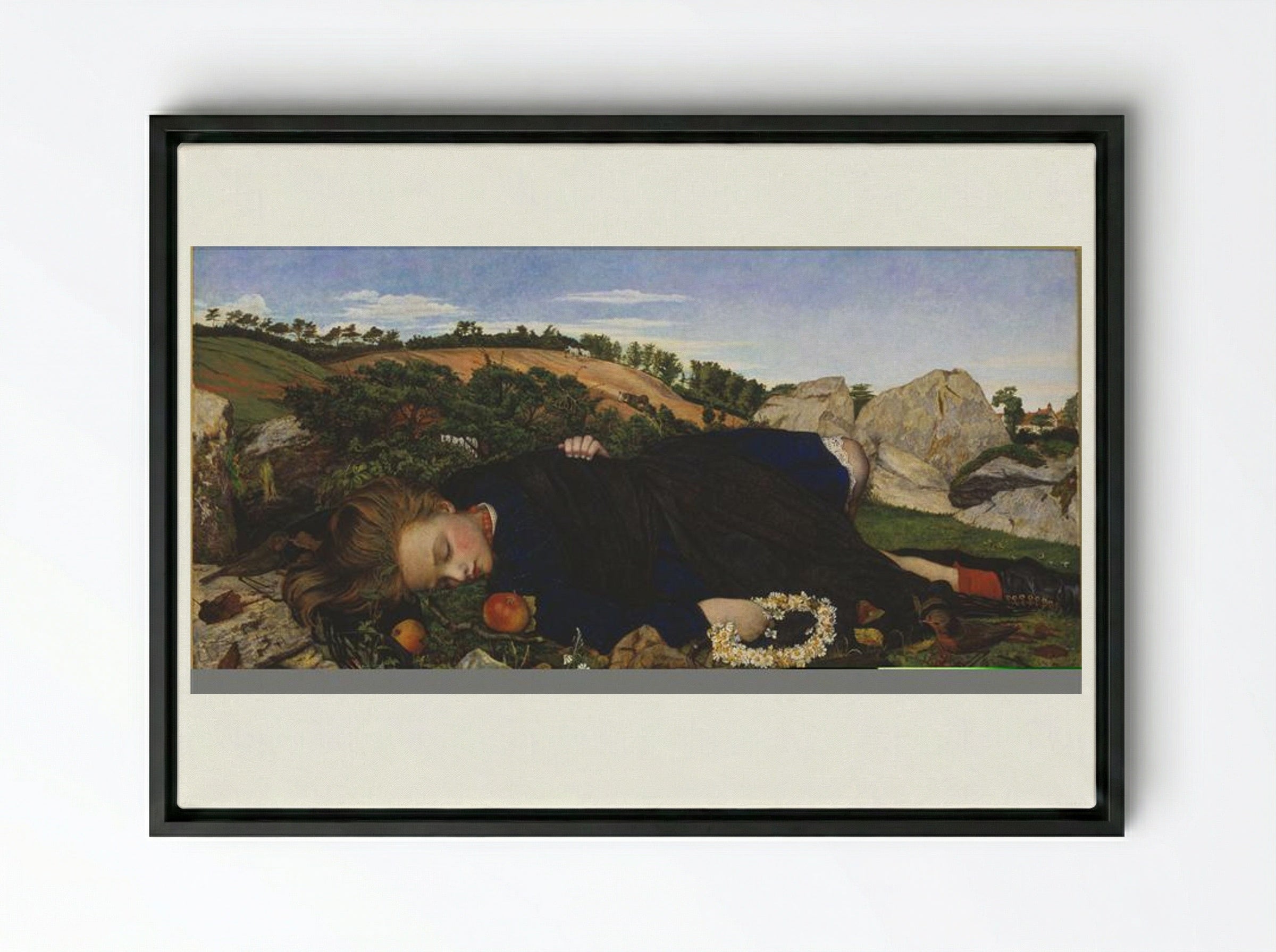 Robin of Modern Times - John Roddam Spencer Stanhope - Framed Canvas Black