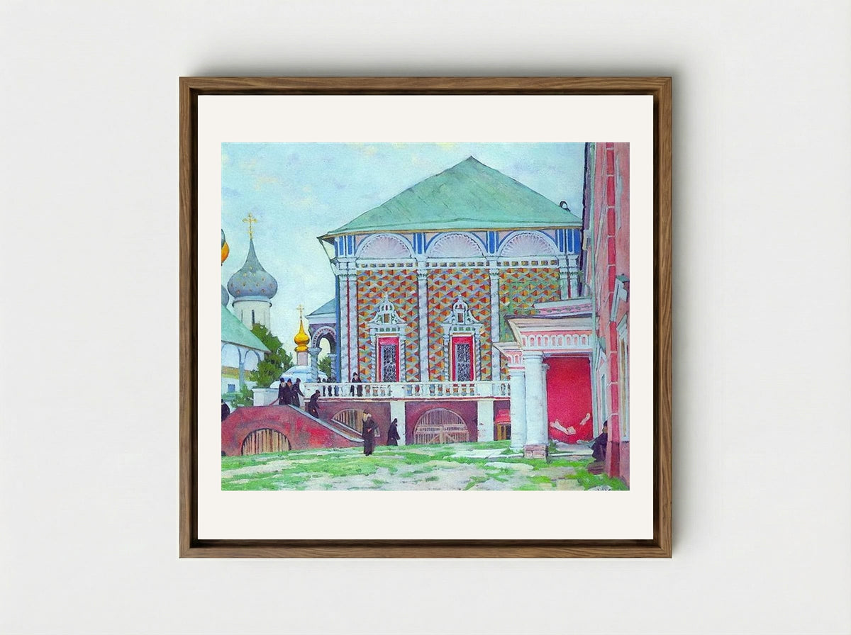 Refectory of the Trinity Sergius Lavra - Konstantin Yuon - Framed Canvas Wood