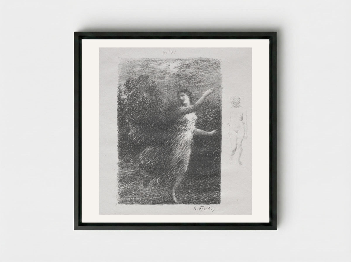 XXIV - Henri Fantin-Latour - Framed Canvas Black