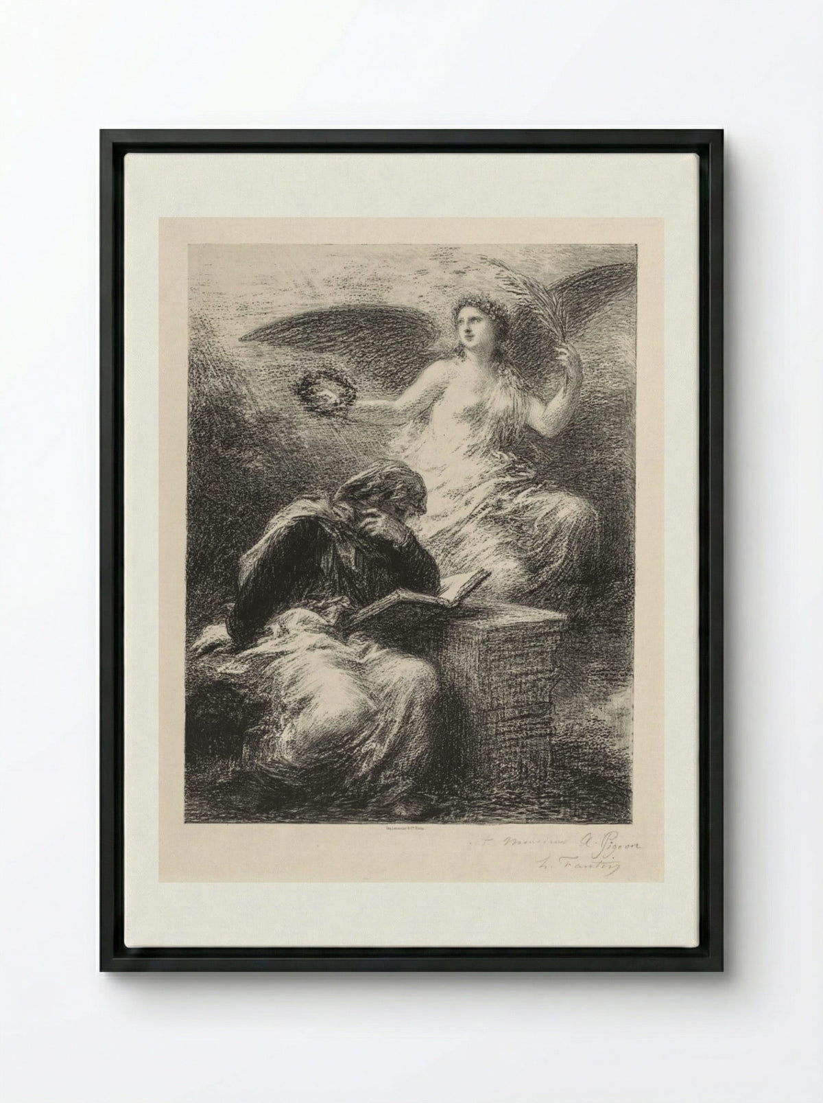 Glory - Henri Fantin-Latour - Framed Canvas Black