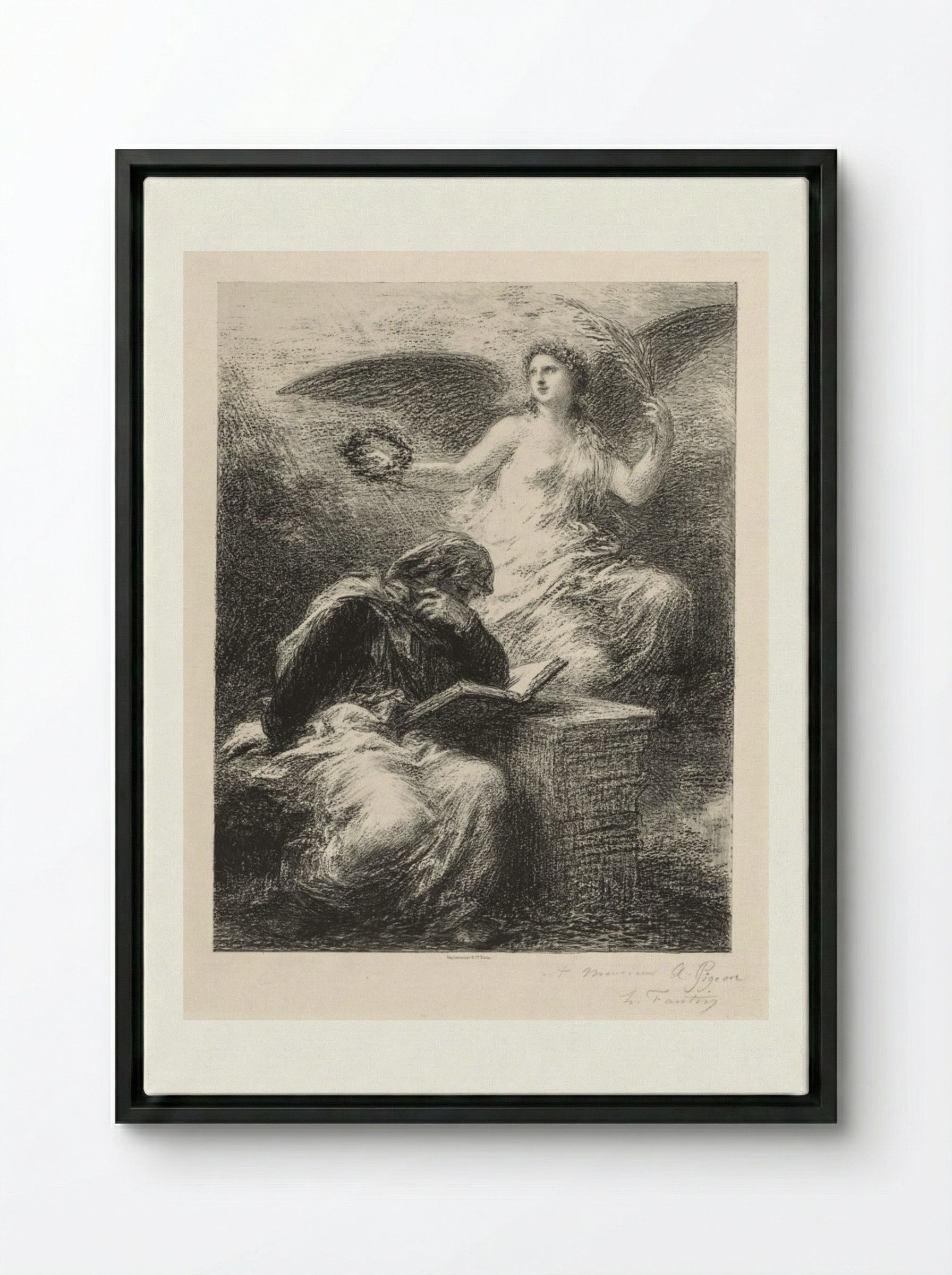 Glory - Henri Fantin-Latour - Framed Canvas Black