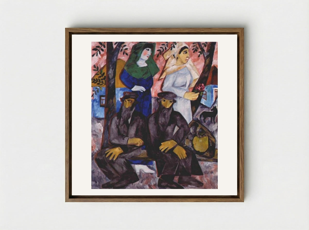 Sabbath - Natalia Goncharova - Framed Canvas Wood