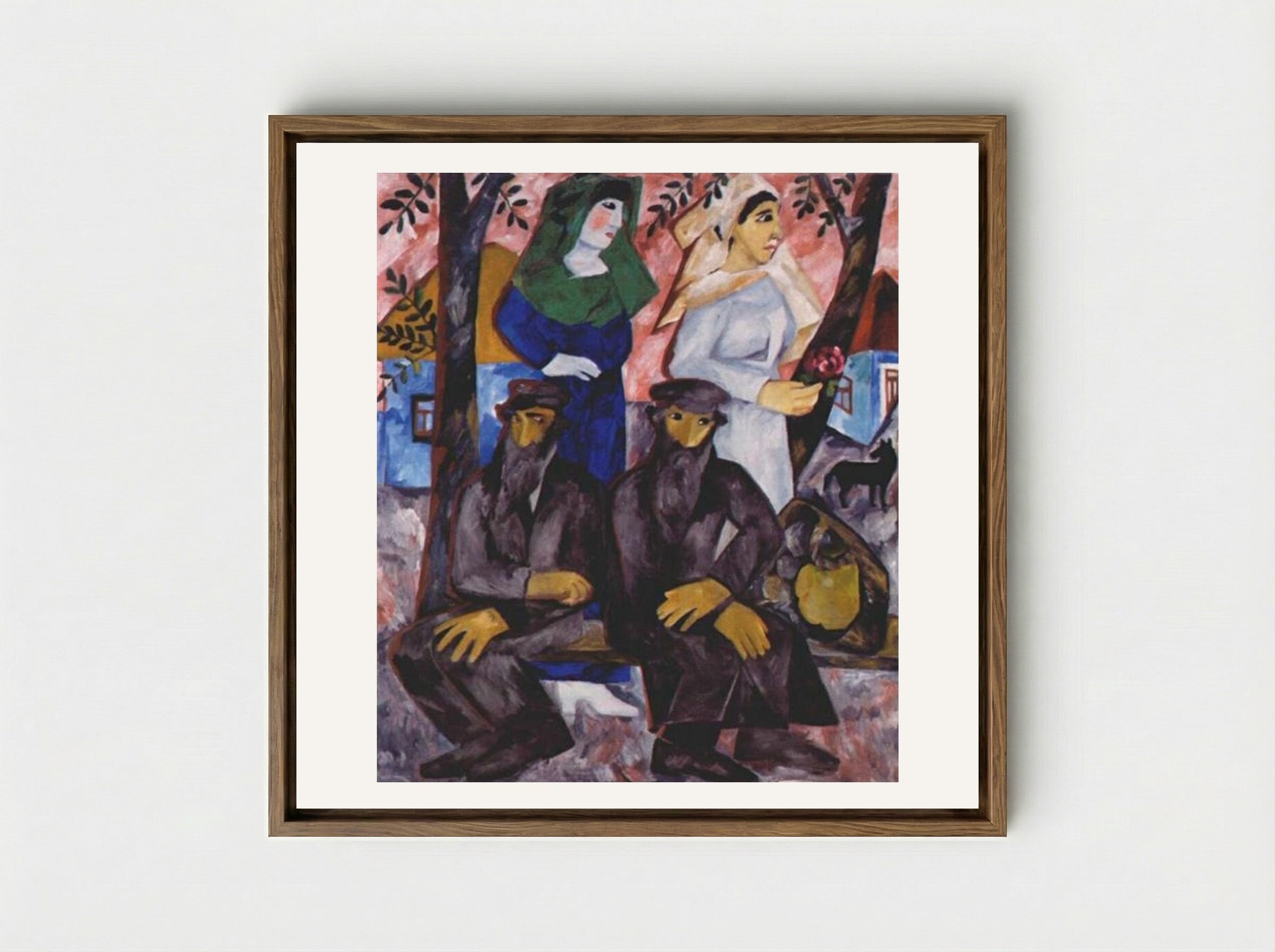 Sabbath - Natalia Goncharova - Framed Canvas Wood