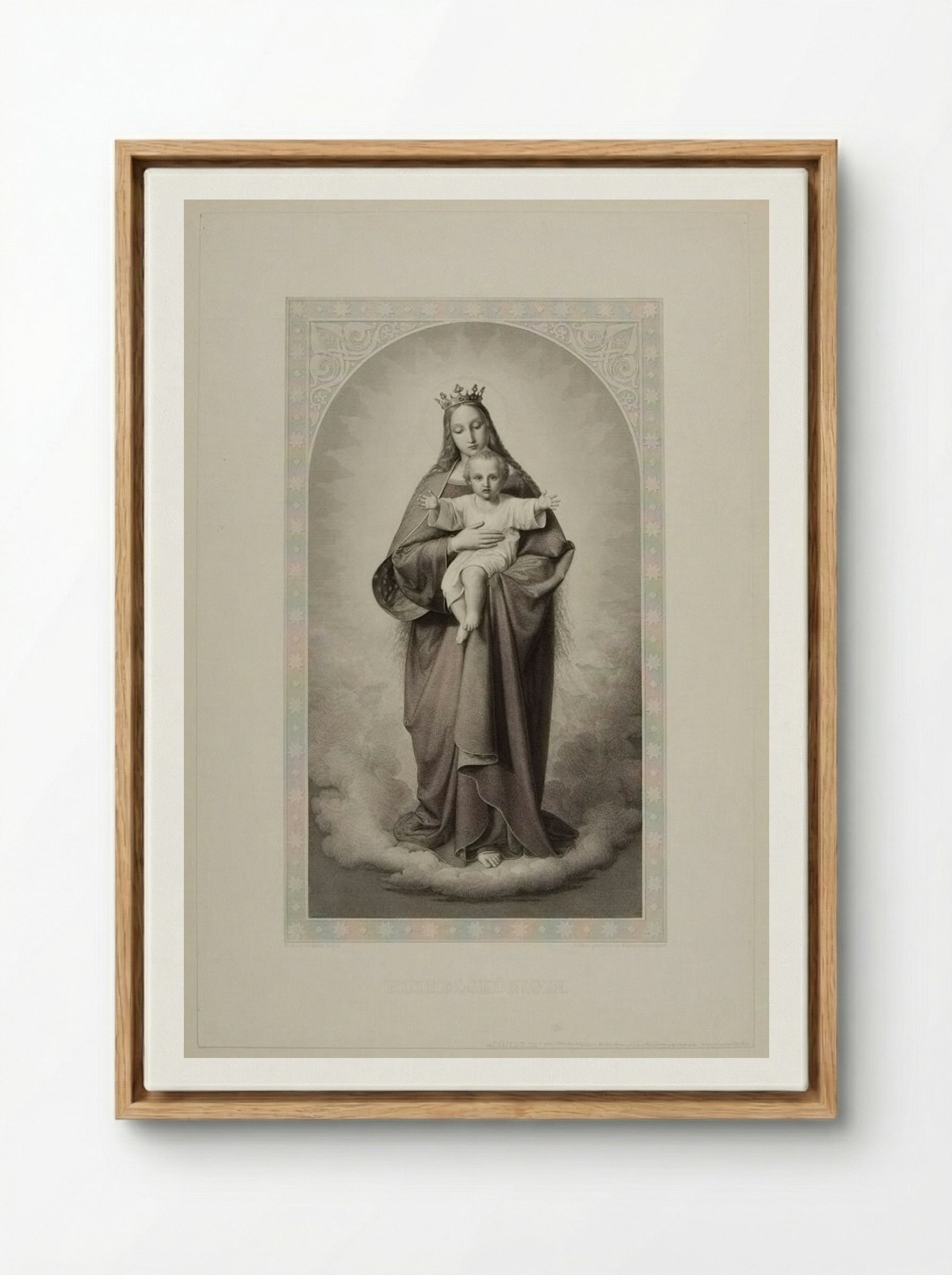 King of Heaven - Joseph von Keller - Framed Canvas Wood