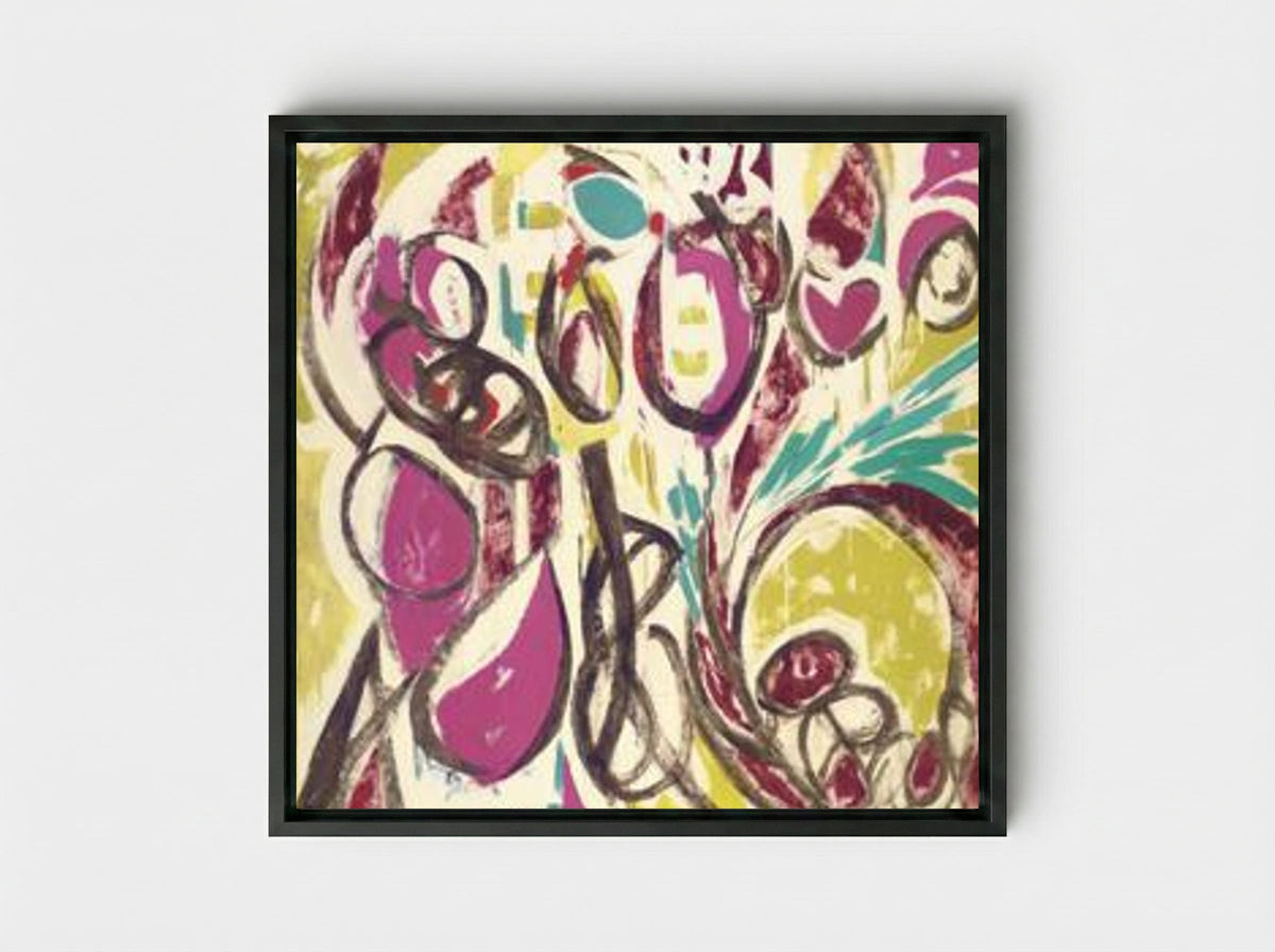 Thaw - Lee Krasner - Framed Canvas Black