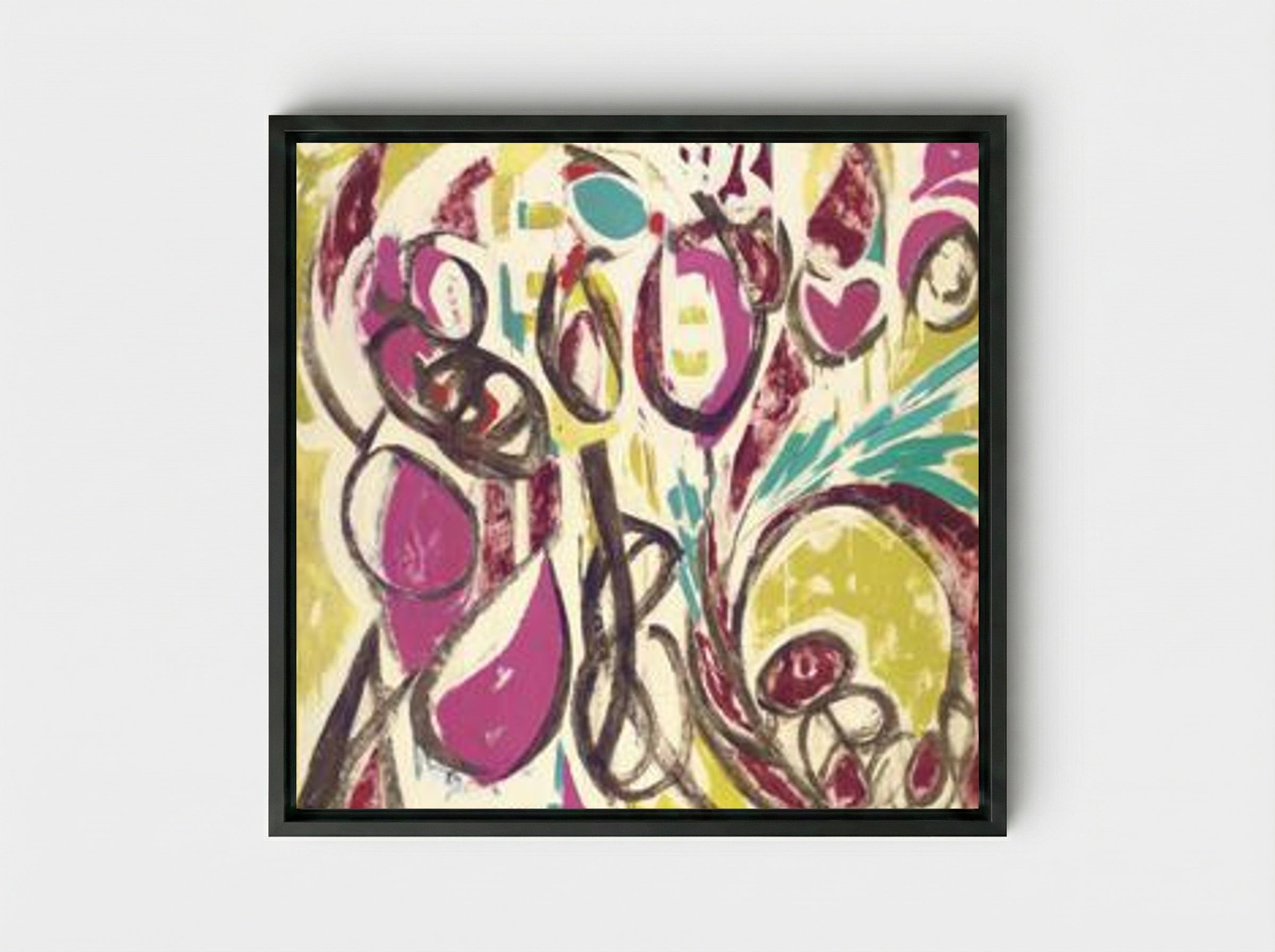 Thaw - Lee Krasner - Framed Canvas Black