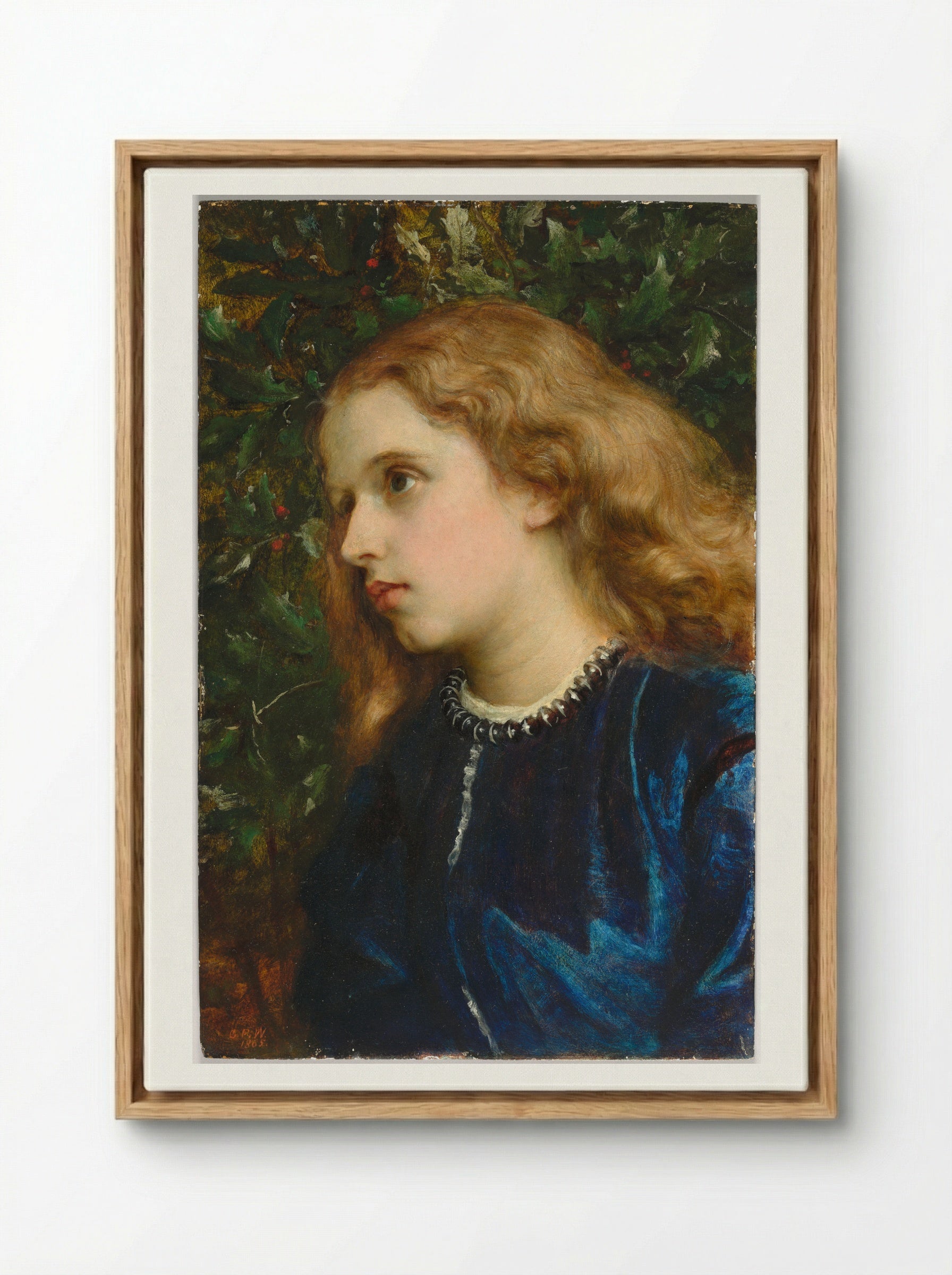 Virginia Dalrymple - George Frederic Watts - Framed Canvas Wood