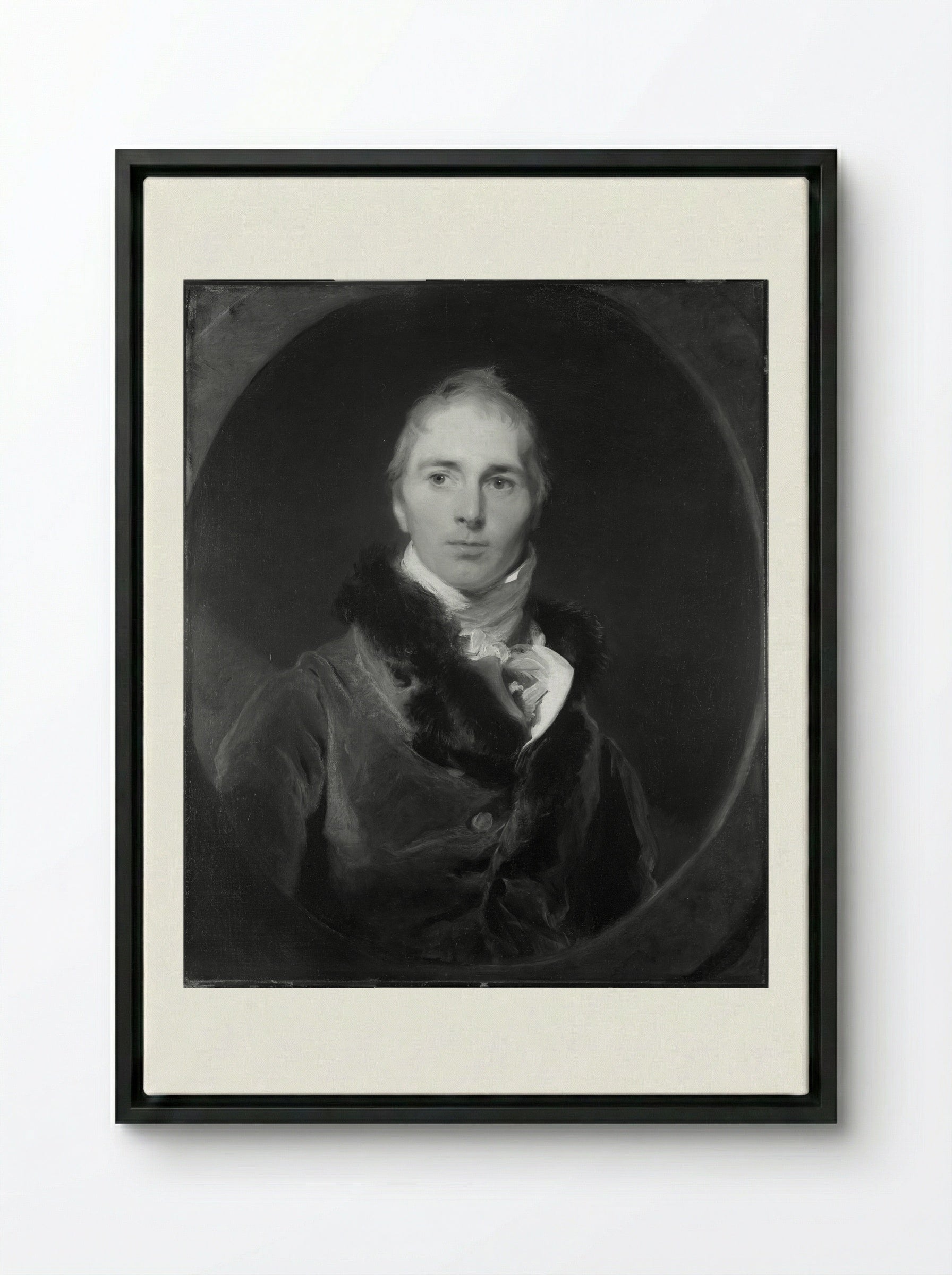 Francis Moore - Sir Thomas Lawrence - Framed Canvas Black