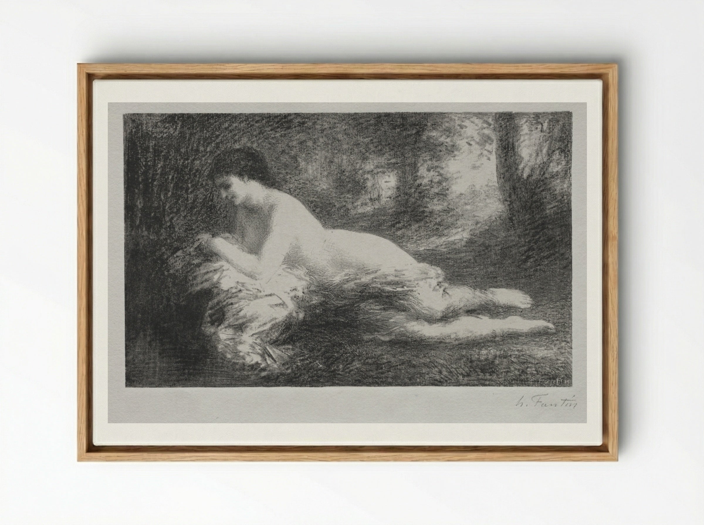 Réverie - Henri Fantin-Latour - Framed Canvas Wood