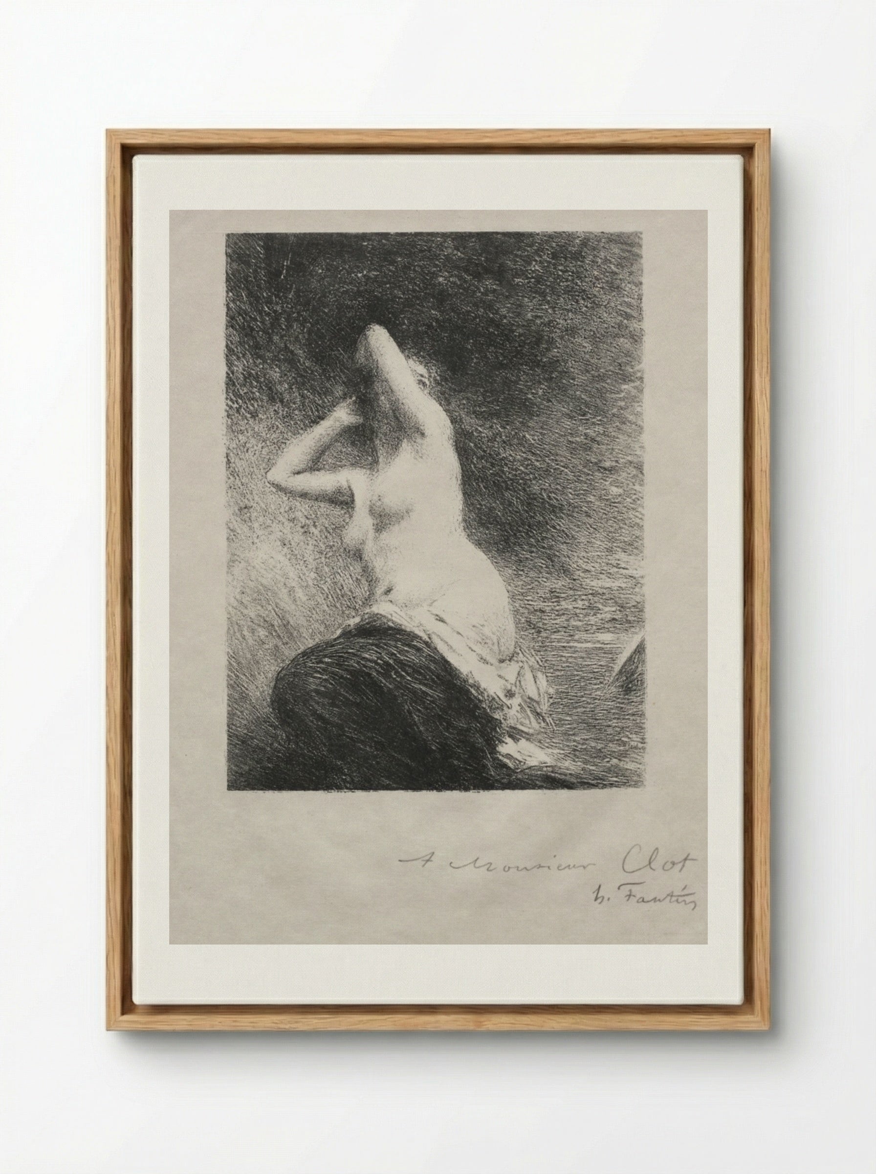 Ariadne - Henri Fantin-Latour - Framed Canvas Wood