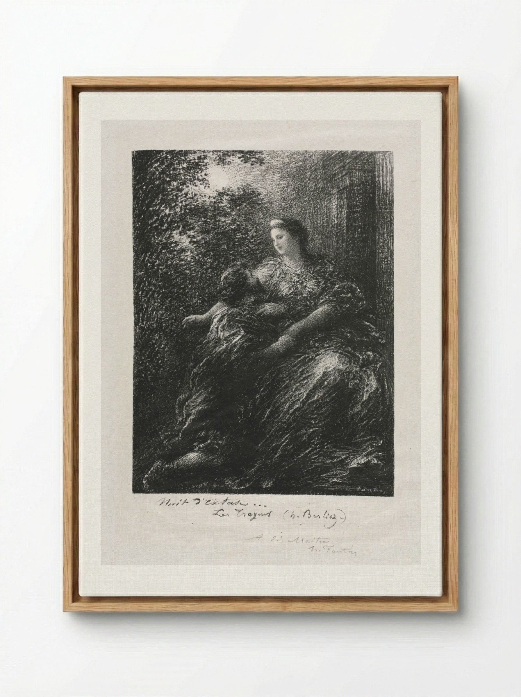 Duet of the Trojans - Henri Fantin-Latour - Framed Canvas Wood
