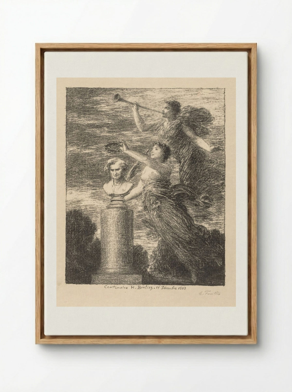 Centenary of Hector Berlioz - Henri Fantin-Latour - Framed Canvas Wood