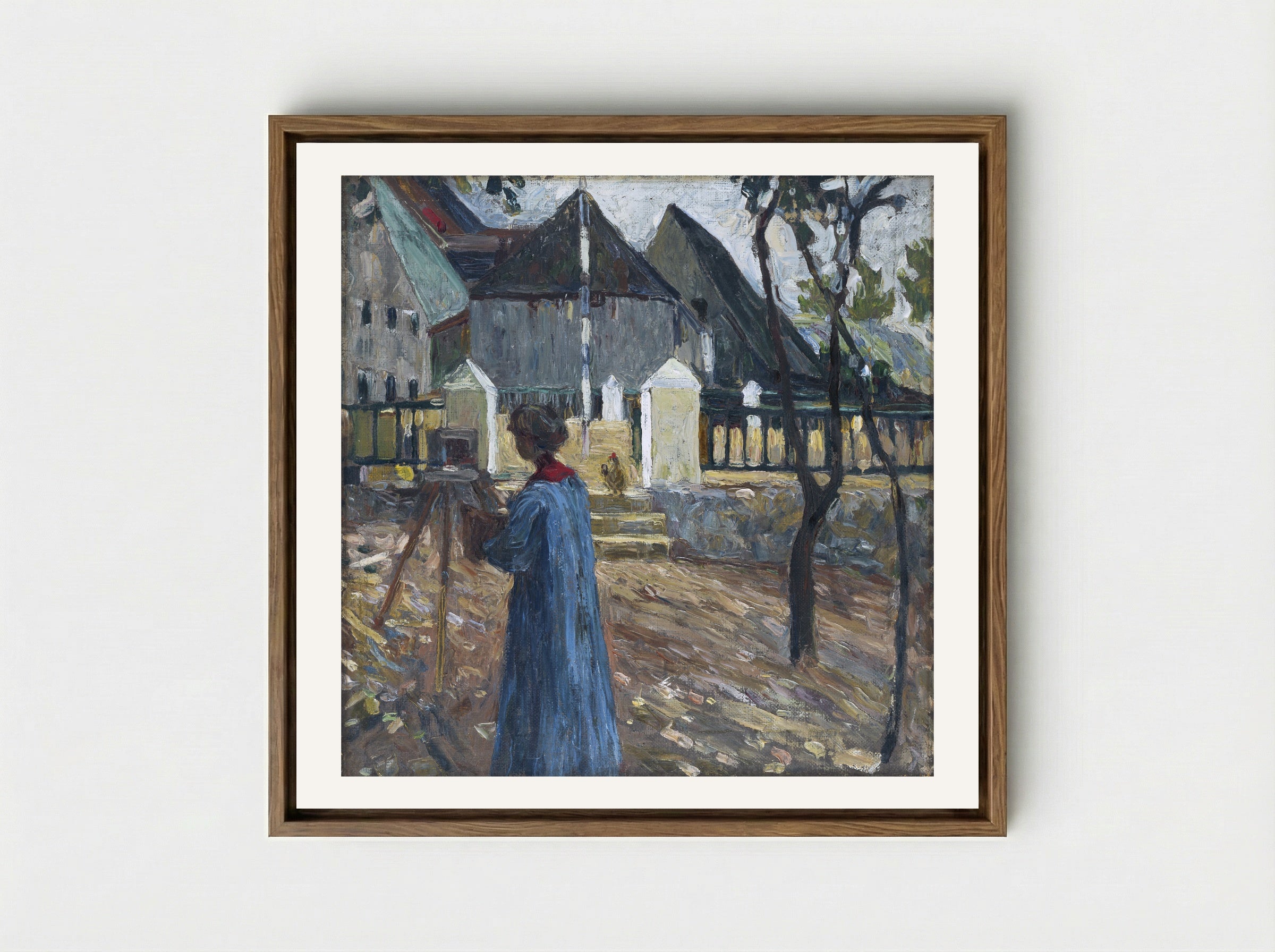 Kandinsky Painting - Gabriele Münter - Framed Canvas Wood