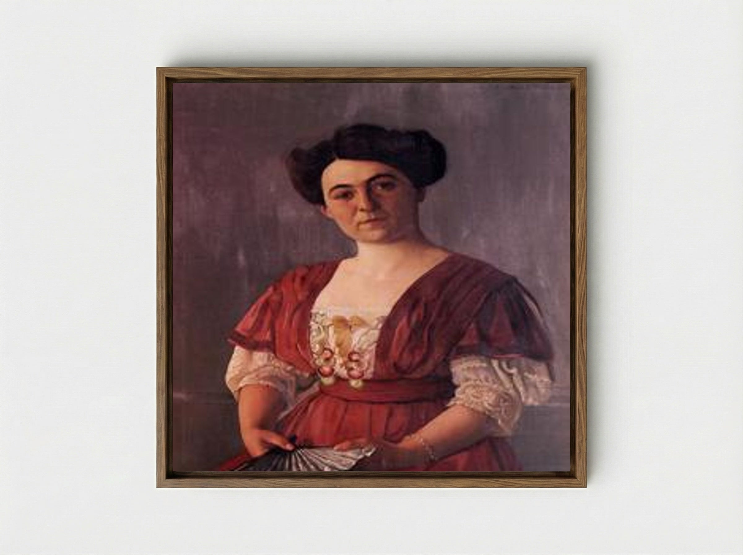 Portrait of Madame Hasen - Félix Vallotton - Framed Canvas Wood