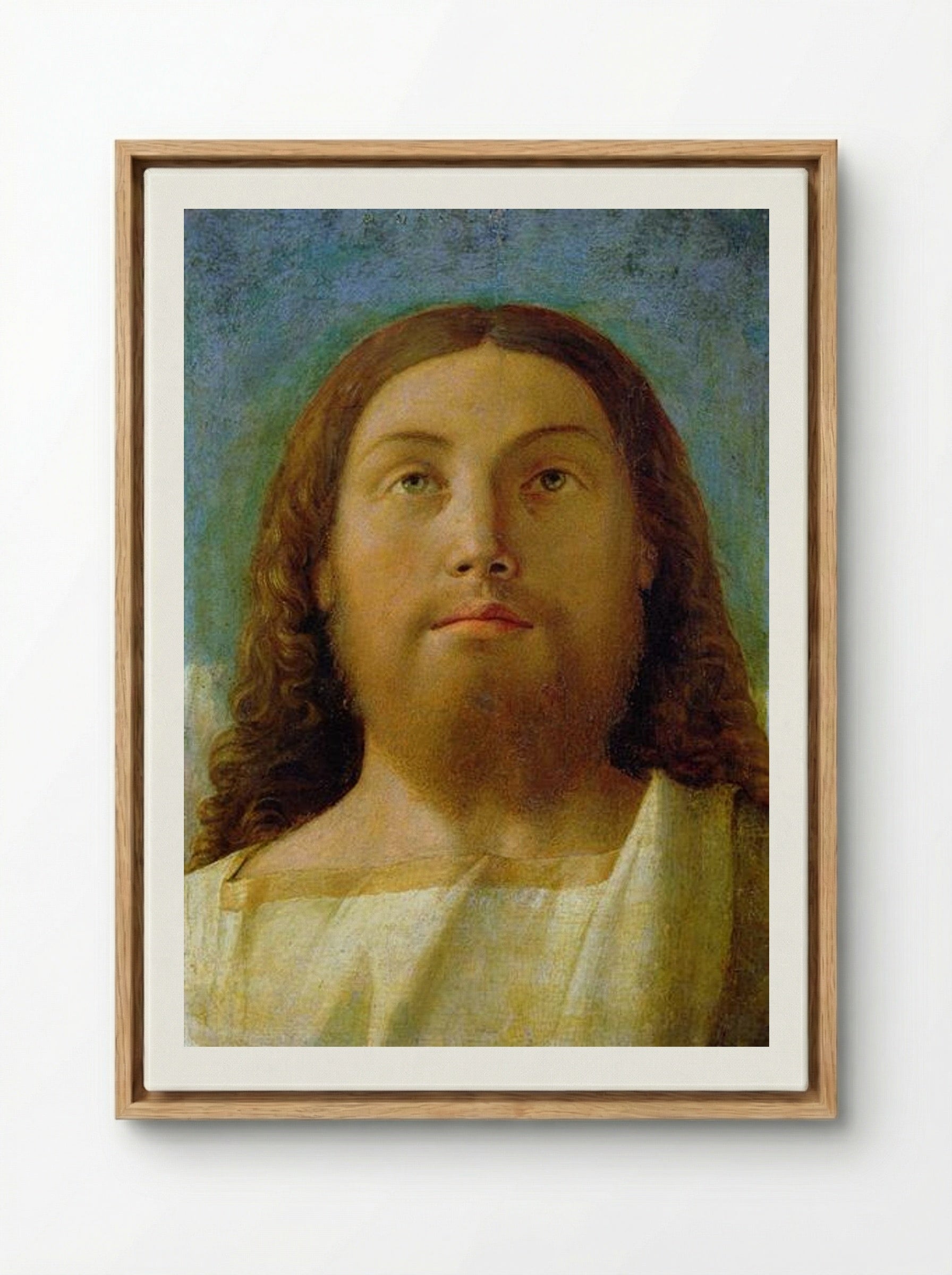 The Redeemer - Giovanni Bellini - Framed Canvas Wood
