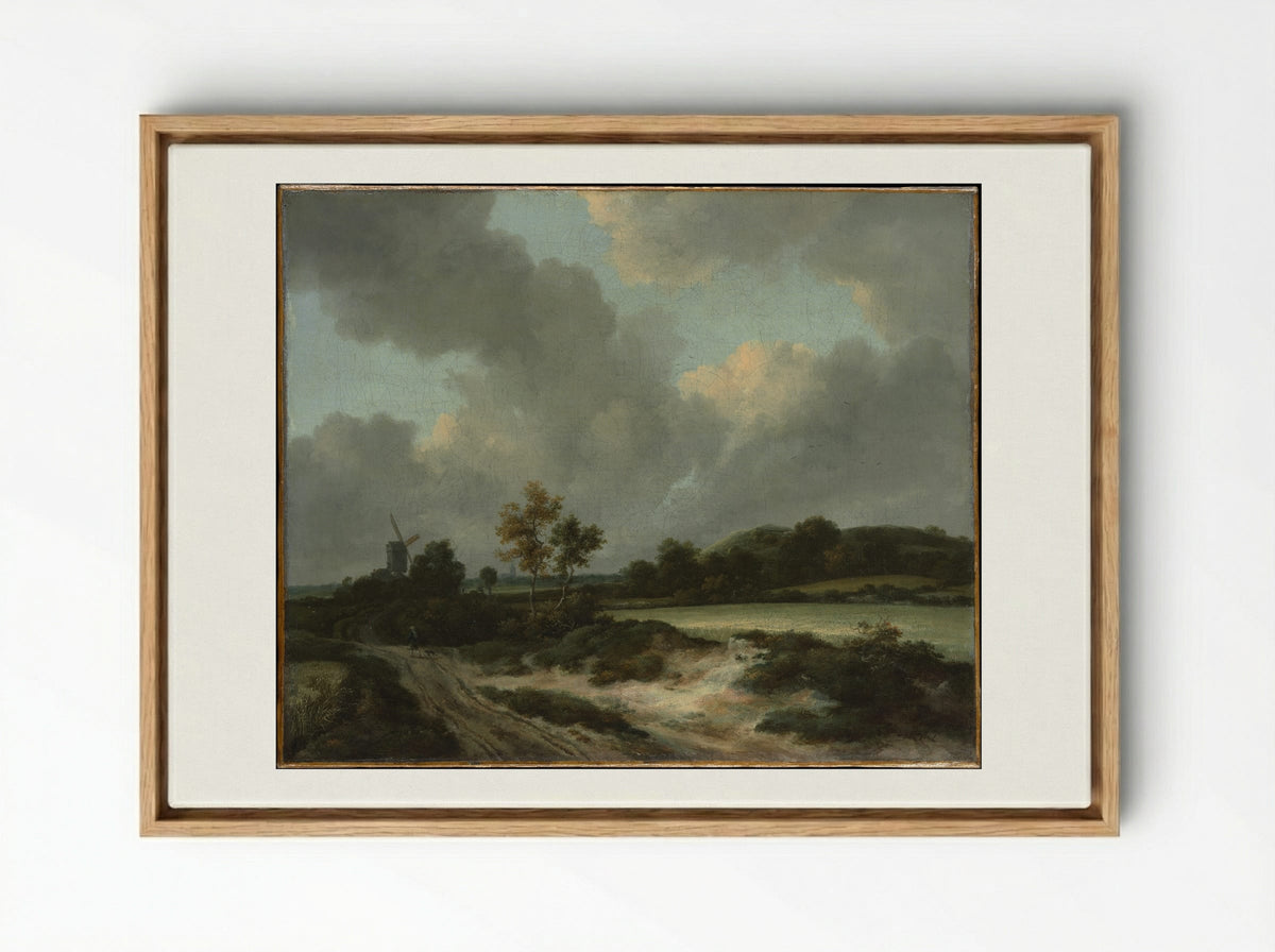 Grainfields - Jacob van Ruisdael - Framed Canvas Wood