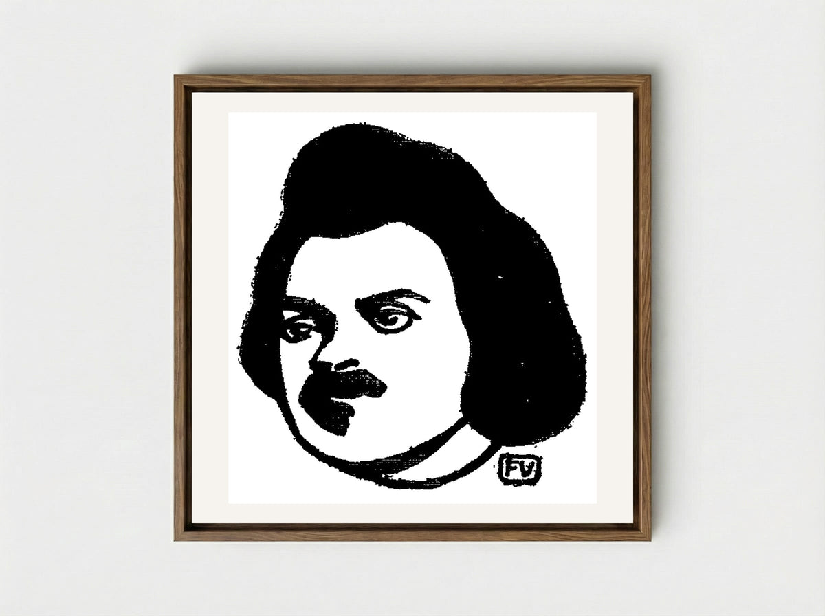Honoré de Balzac - Félix Vallotton - Framed Canvas Wood