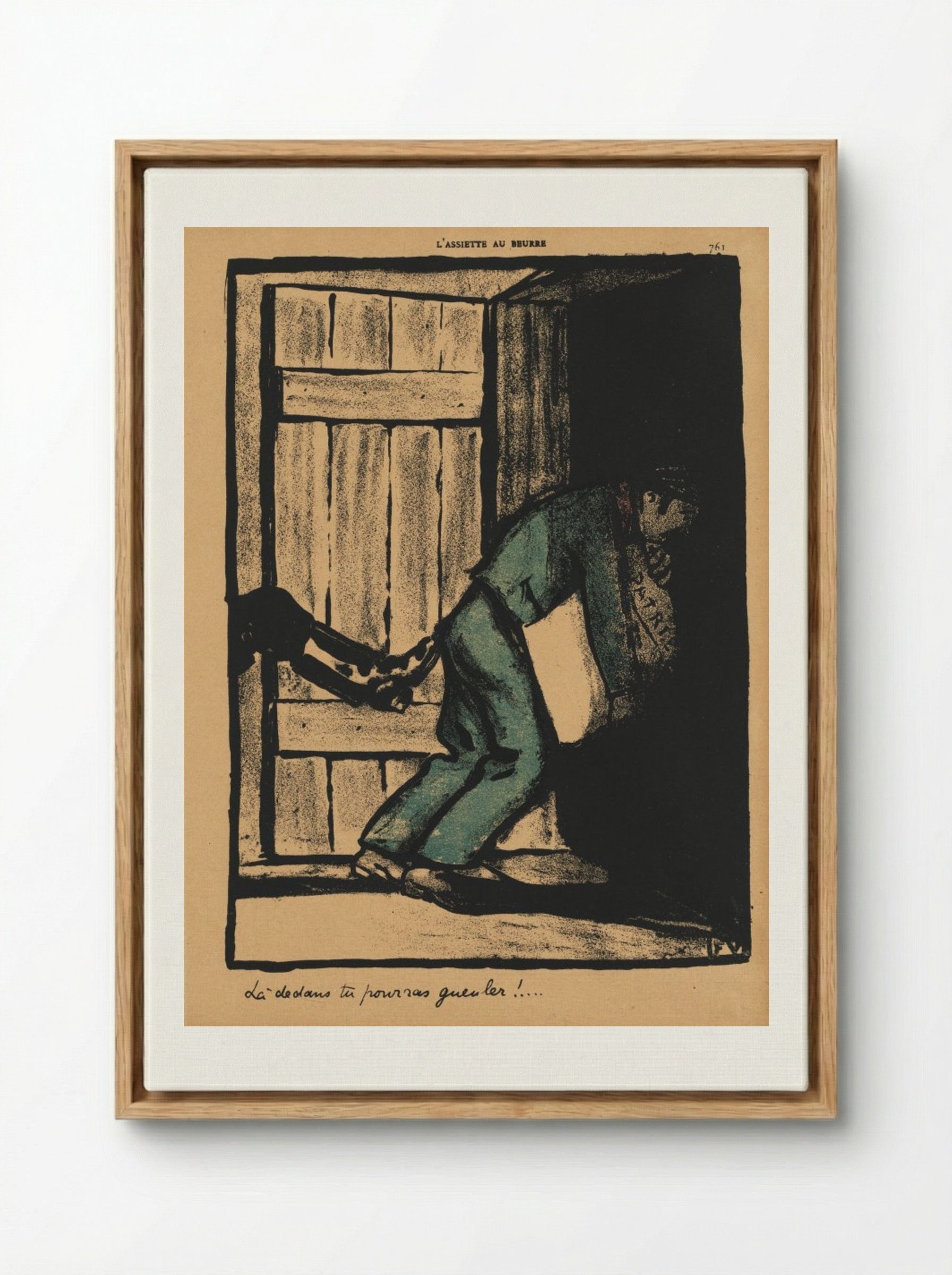 You can bawl... - Félix Vallotton - Framed Canvas Wood