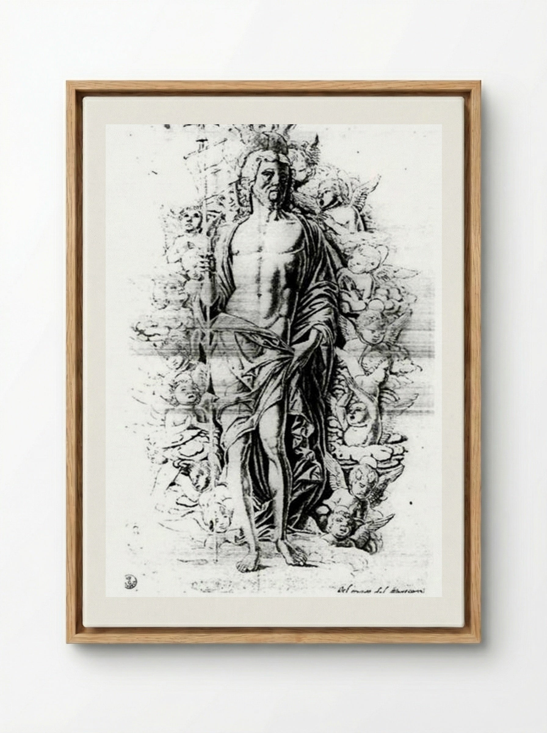 Christ in Limbo - Andrea Mantegna - Framed Canvas Wood