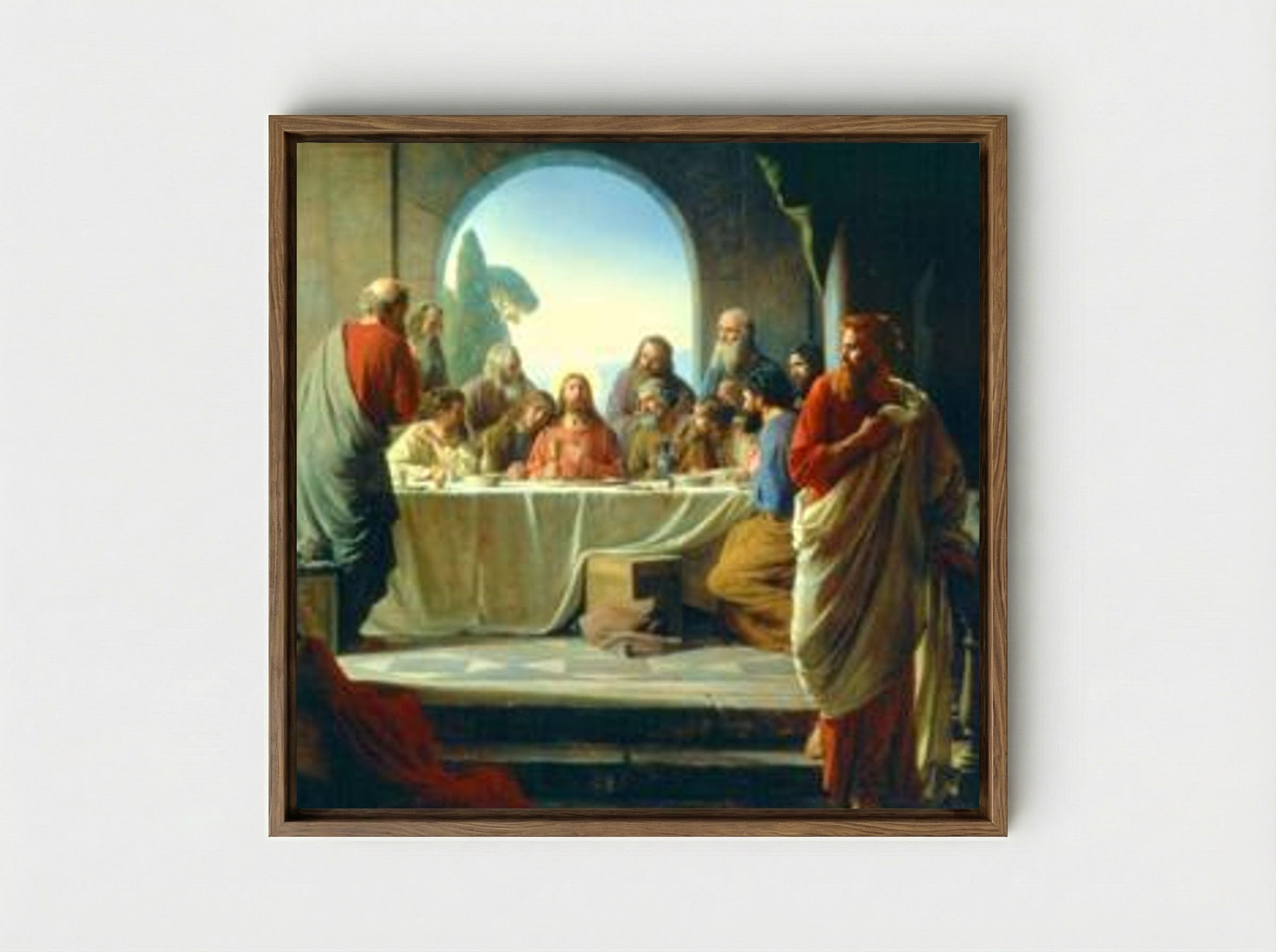 The Last Supper - Carl Bloch - Framed Canvas Wood