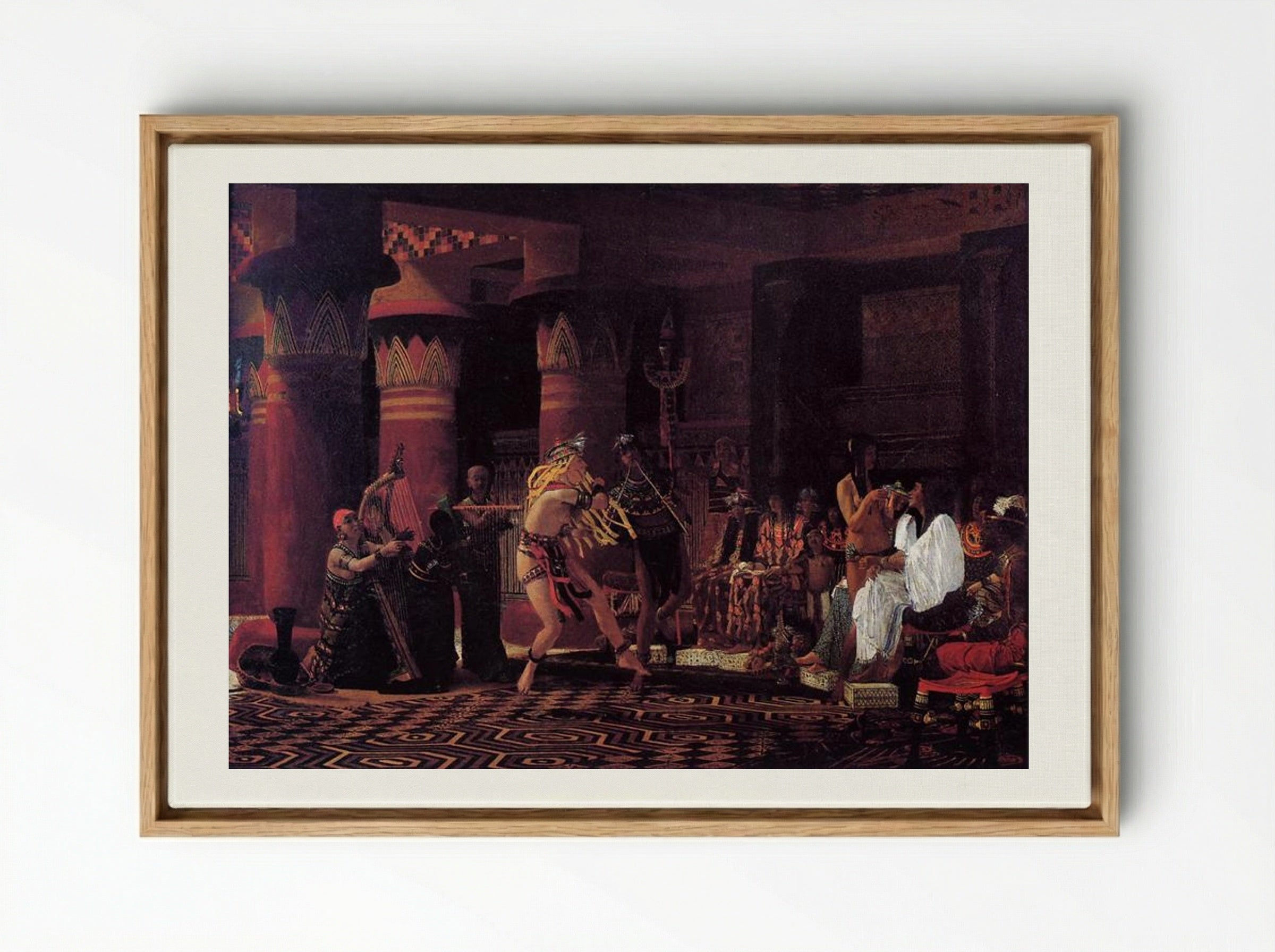 Pastimes in Ancient Egypt 3000 Years Ago - Sir Lawrence Alma-Tadema - Framed Canvas Wood