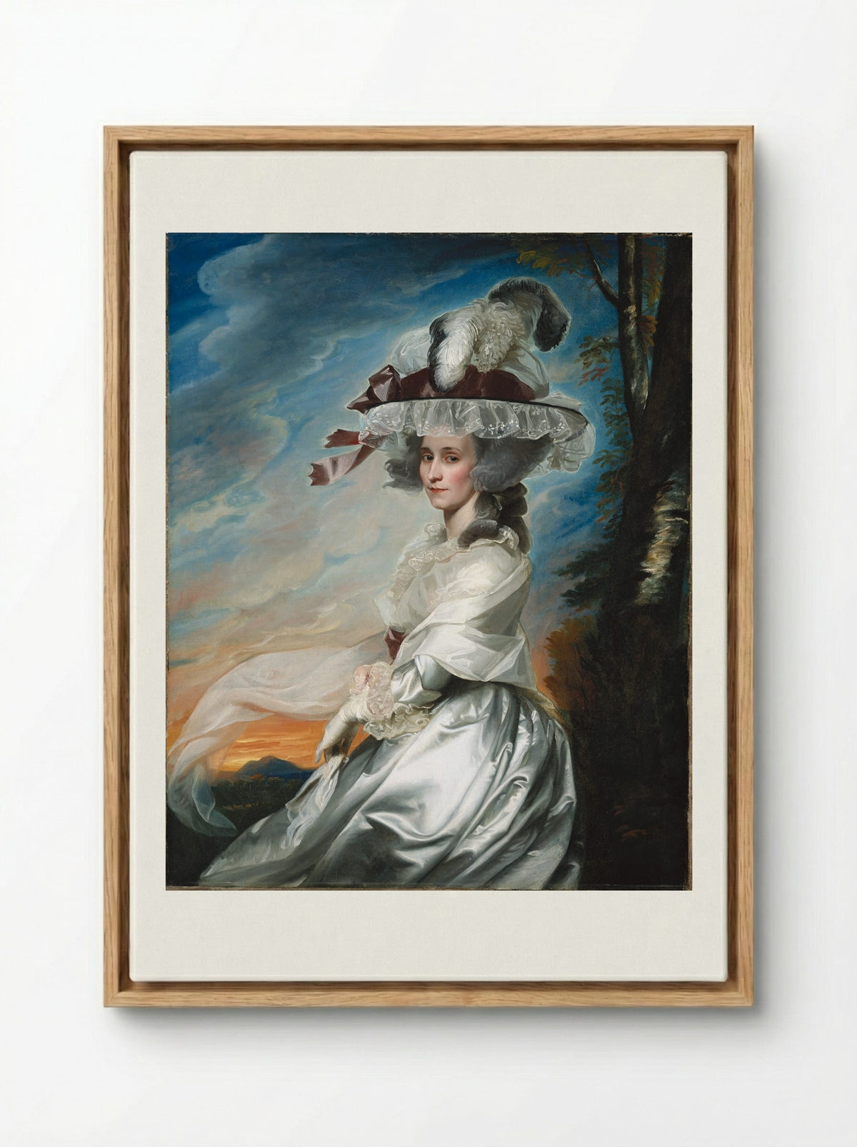 Abigael Bromfield Rogers (Mrs. Daniel Denison Rogers) - John Singleton Copley - Framed Canvas Wood