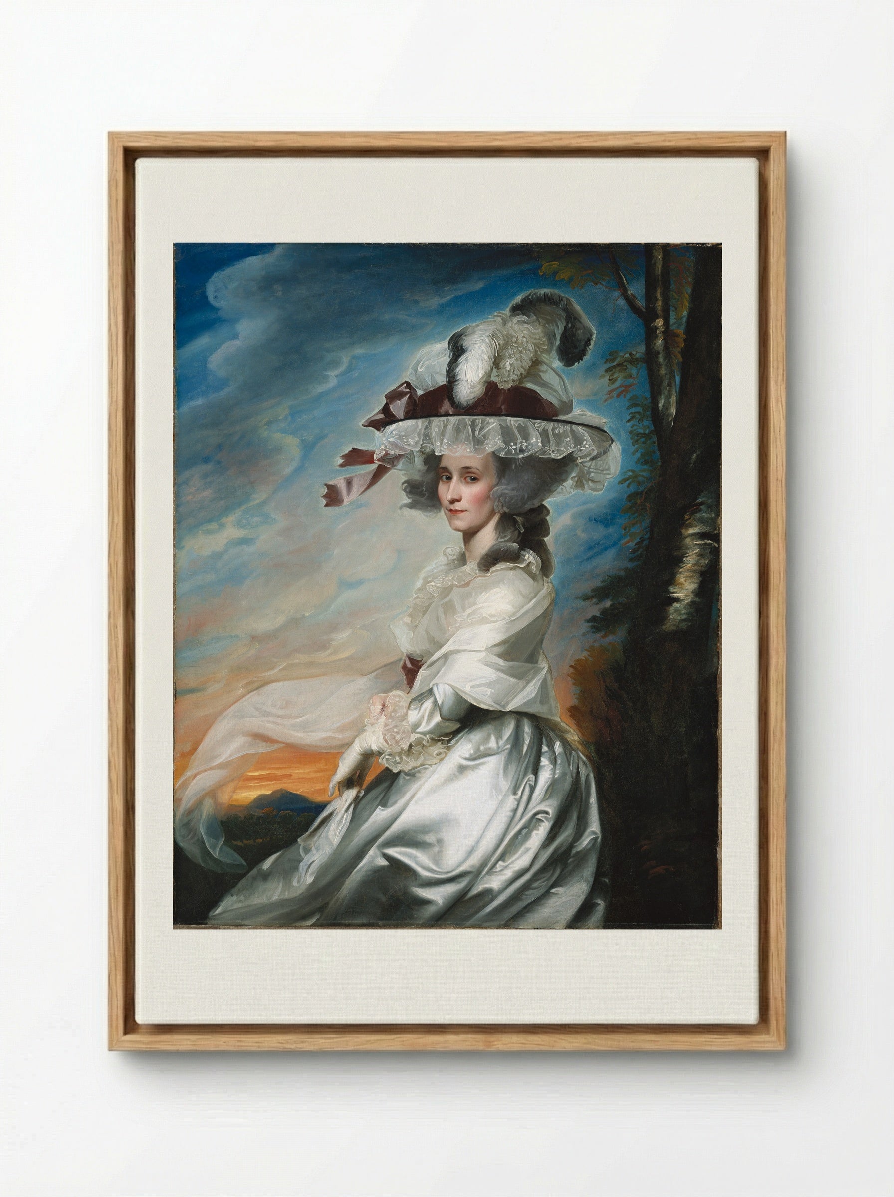 Abigael Bromfield Rogers (Mrs. Daniel Denison Rogers) - John Singleton Copley - Framed Canvas Wood