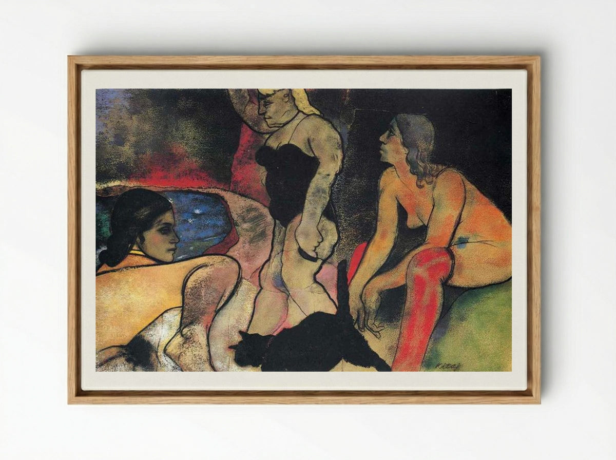 The Rise of Fascism - R. B. Kitaj - Framed Canvas Wood