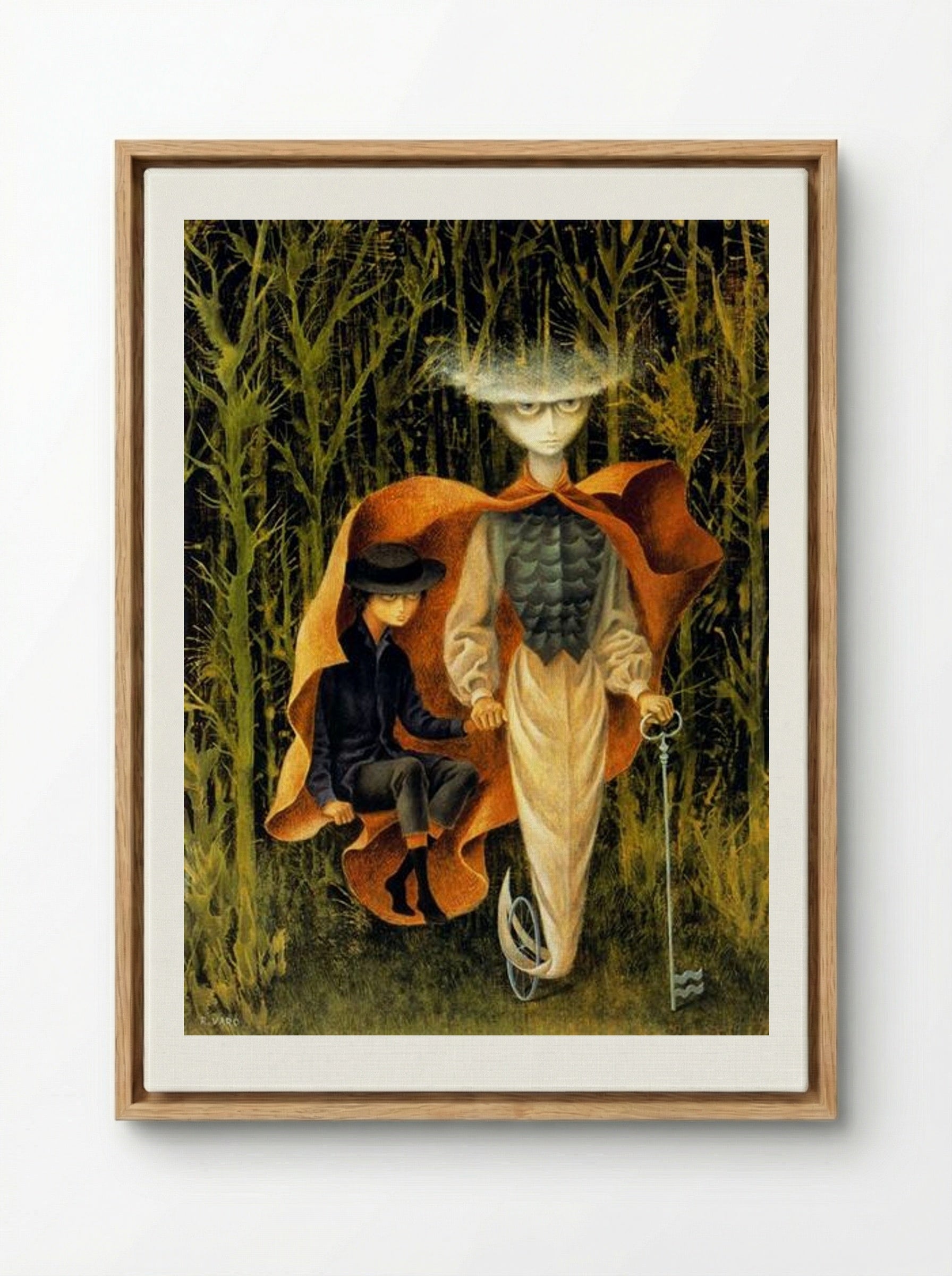 By Aquarium - Remedios Varo - Framed Canvas Wood