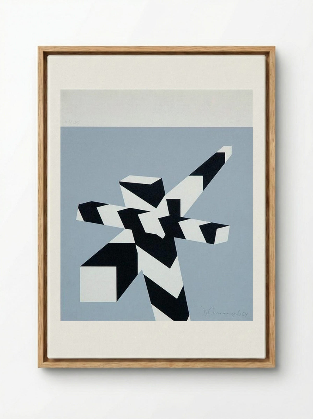 April - Allan D'Arcangelo - Framed Canvas Wood